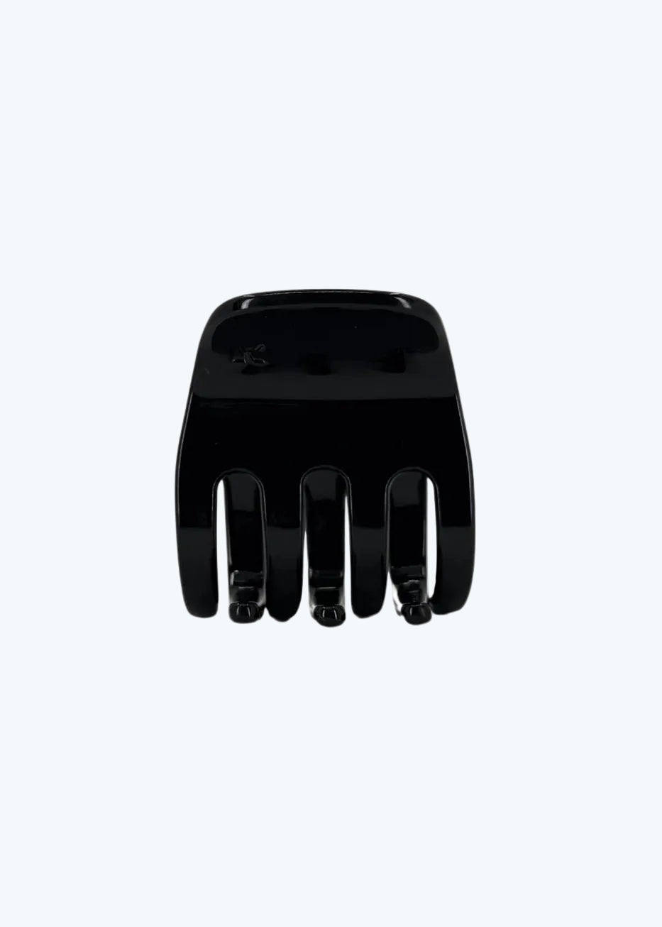 black cellulose clip