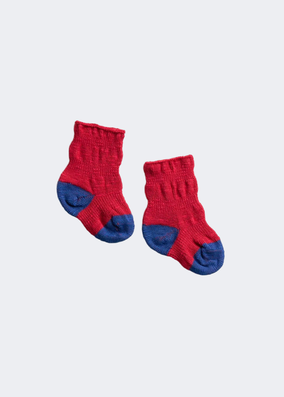 Organic Cotton "Ploot" Socks for Baby // Red // *PRE-ORDER