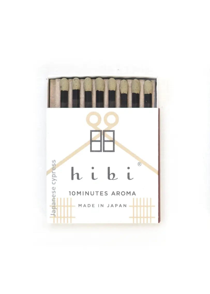 Hibi Match // Box of 8 Incense Matches // Japanese Cypress