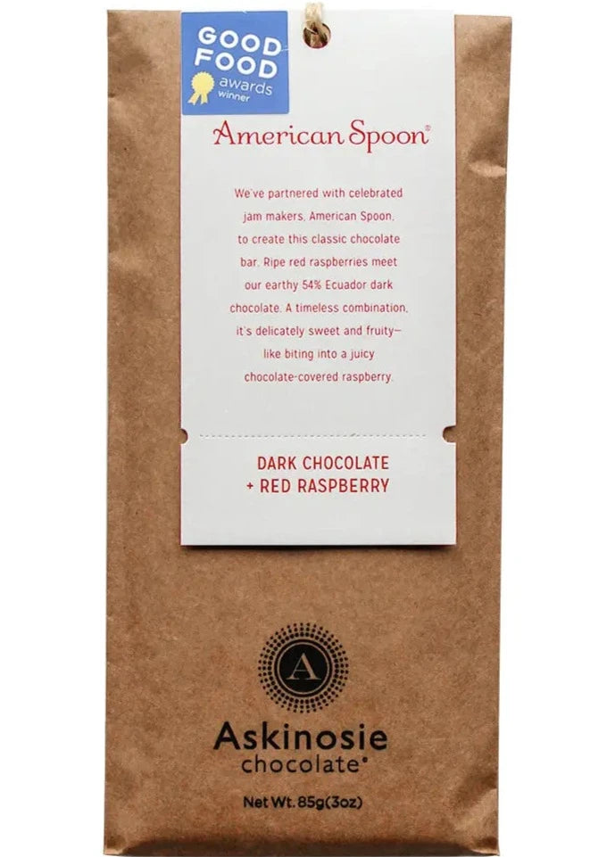 Dark Chocolate and American Spoon Raspberry Bar // Good Food Award Winner