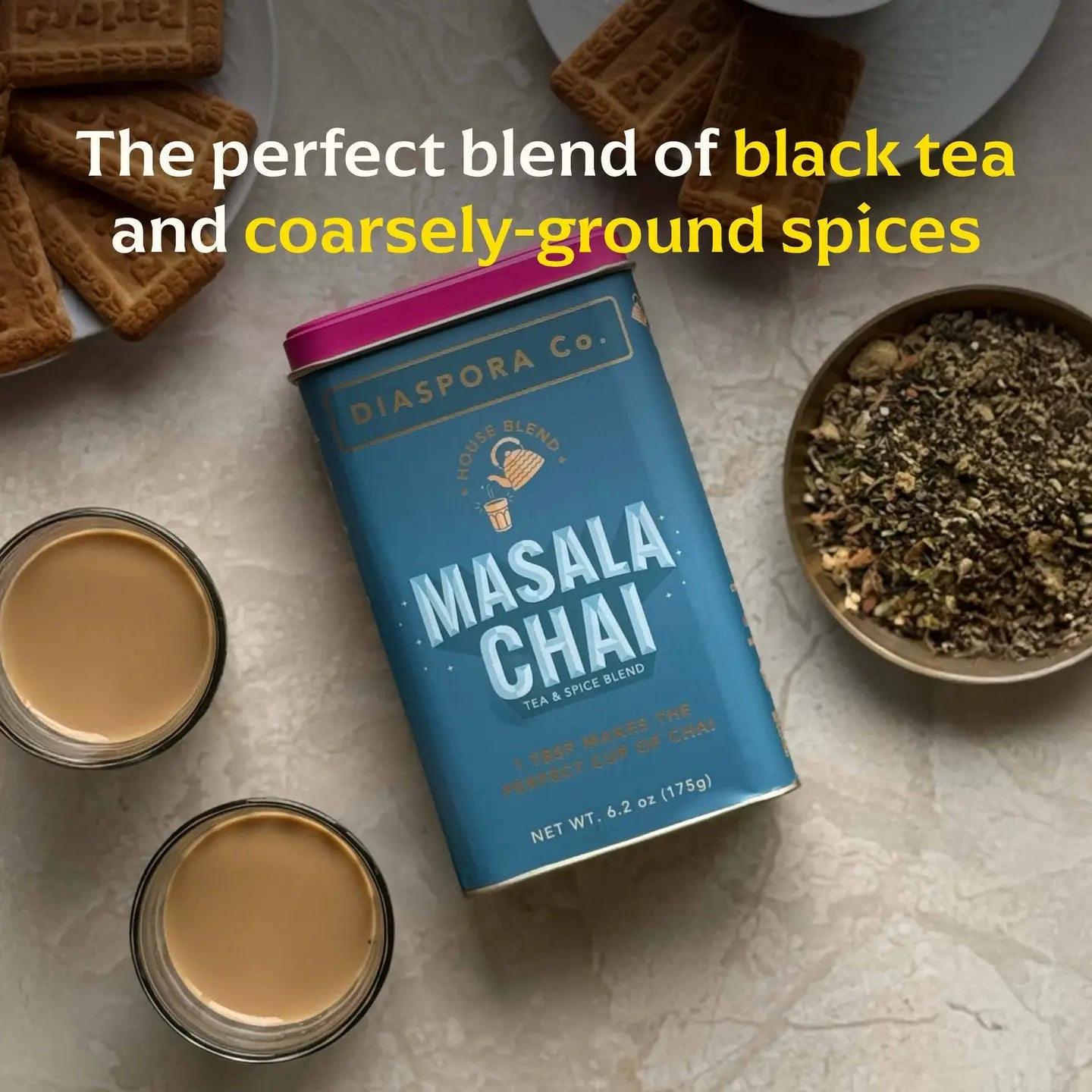 Masala Chai with Black Tea // 6.2 oz Big Tin (unsweetened)