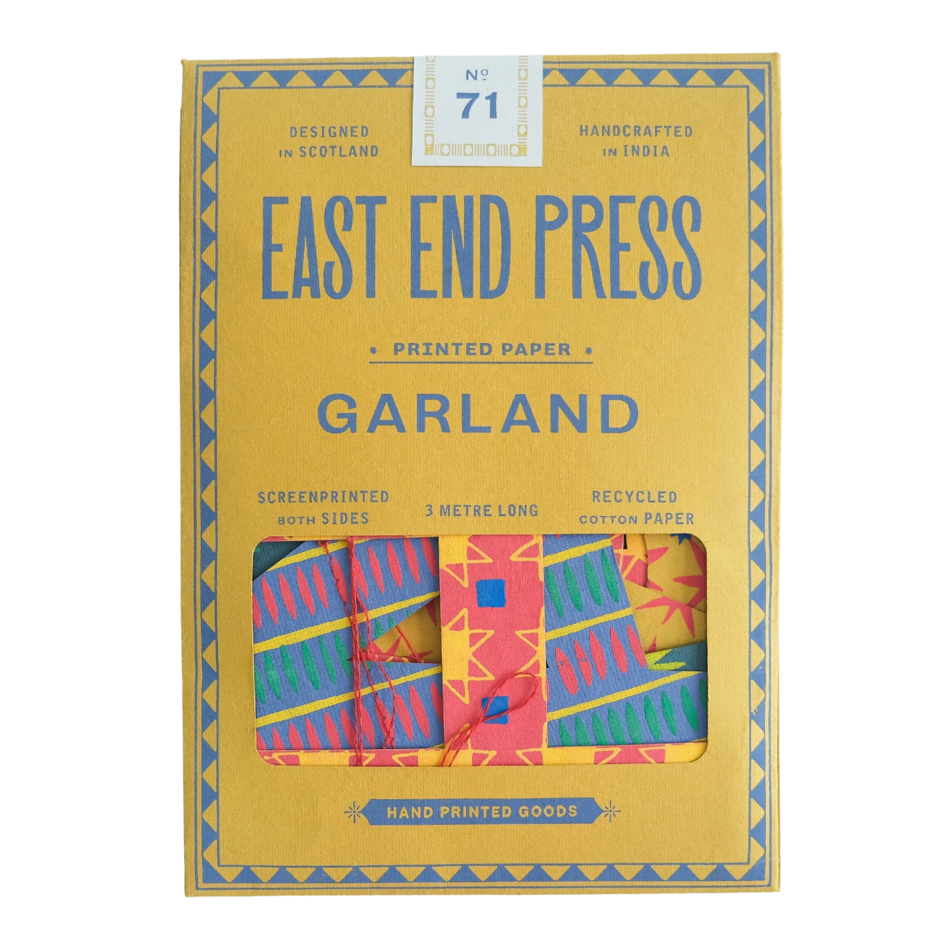 Bright Happy Birthday Sewn Garland