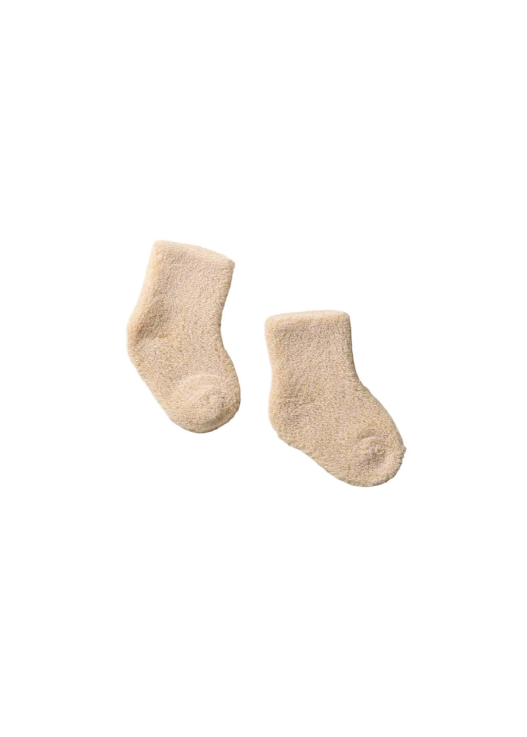 Organic Cotton Yak Pile Socks For Baby // Cream