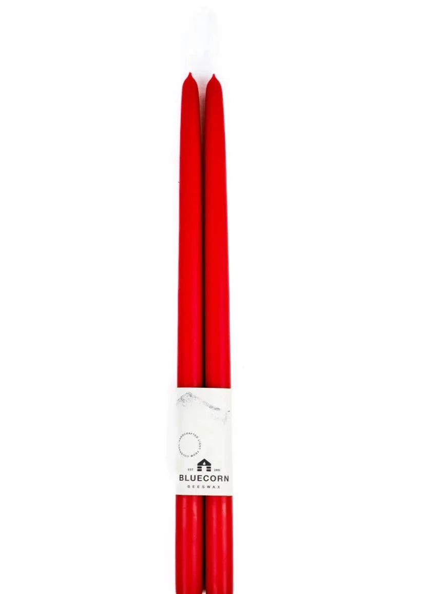 XL Beeswax Tapers 16" // Red *Available for In-Store Pick Up Only
