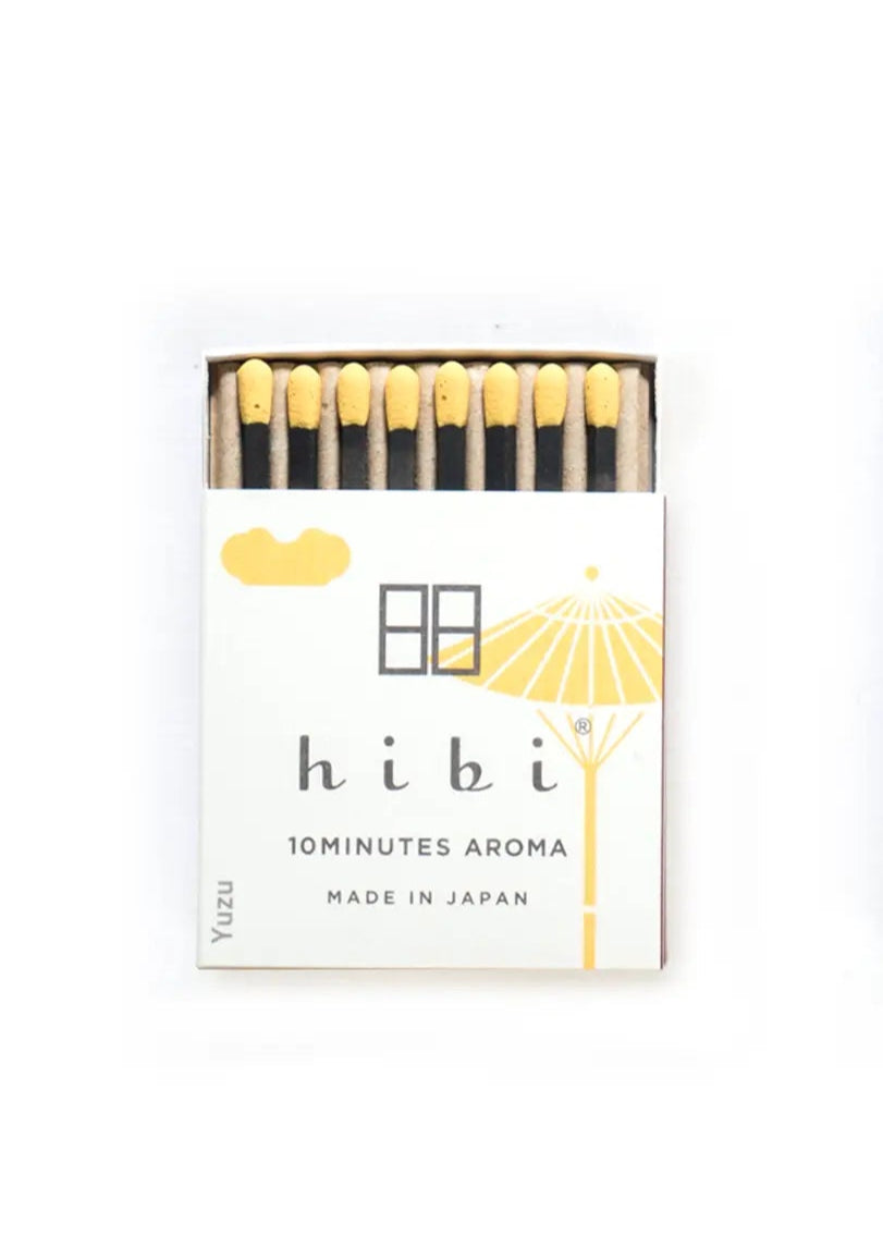 Hibi Match // Box of 8 Incense Matches // Yuzu