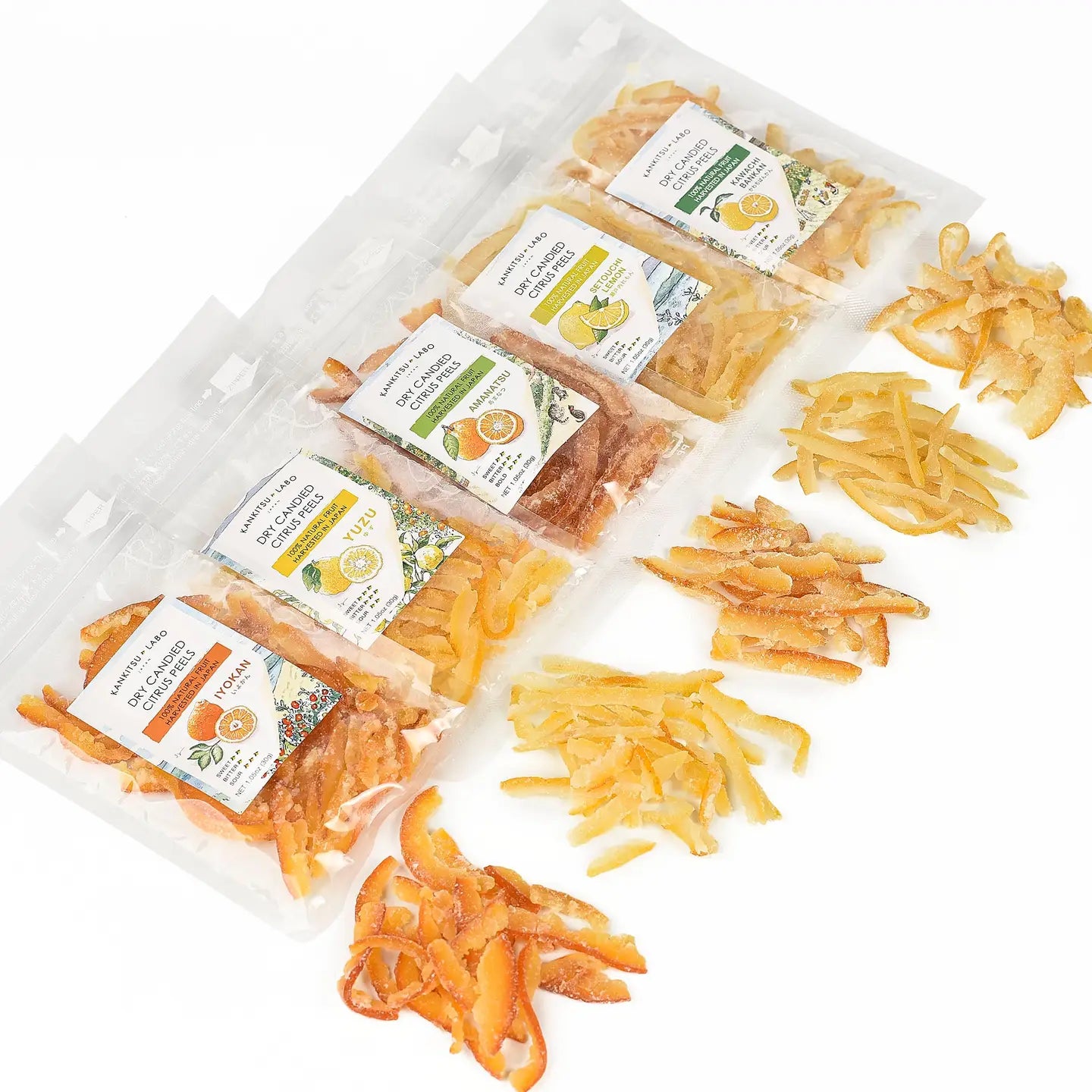 Dry Candied Japanese Citrus Peels // Variety Pack