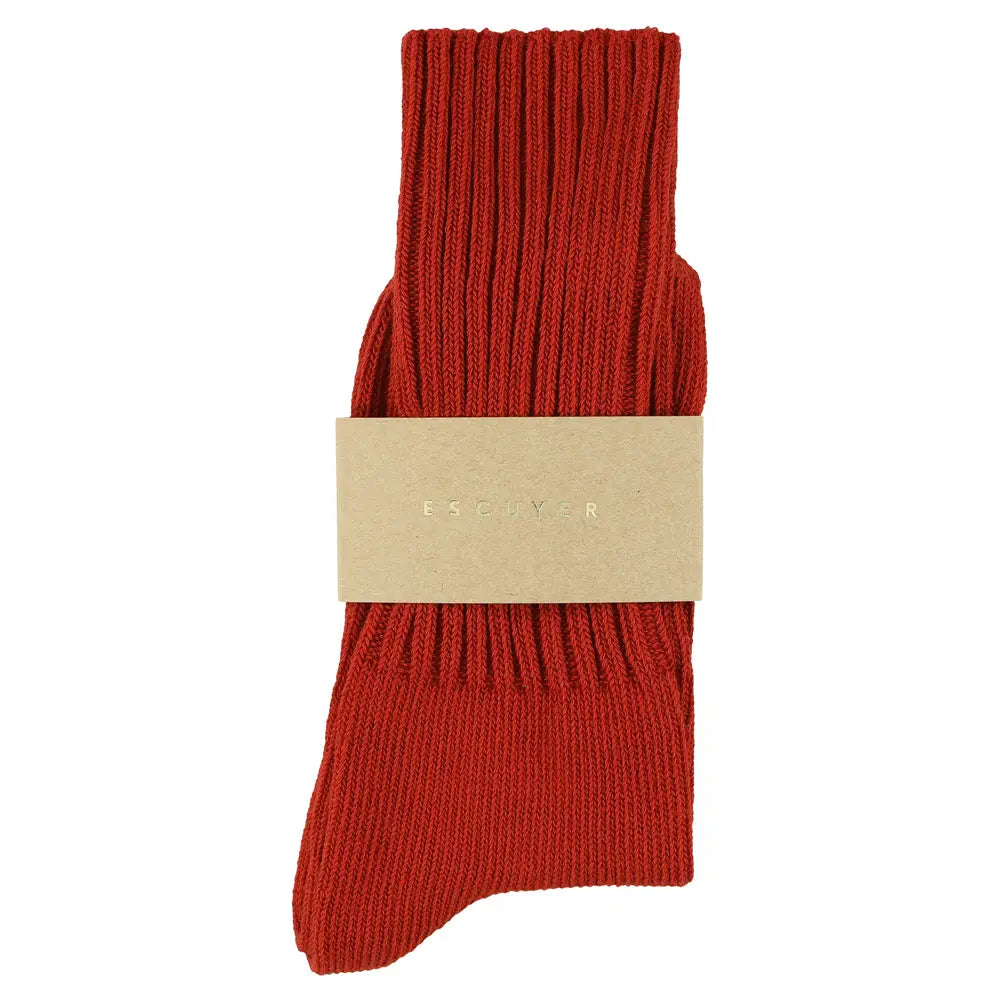 Crew Socks // Red Ochre