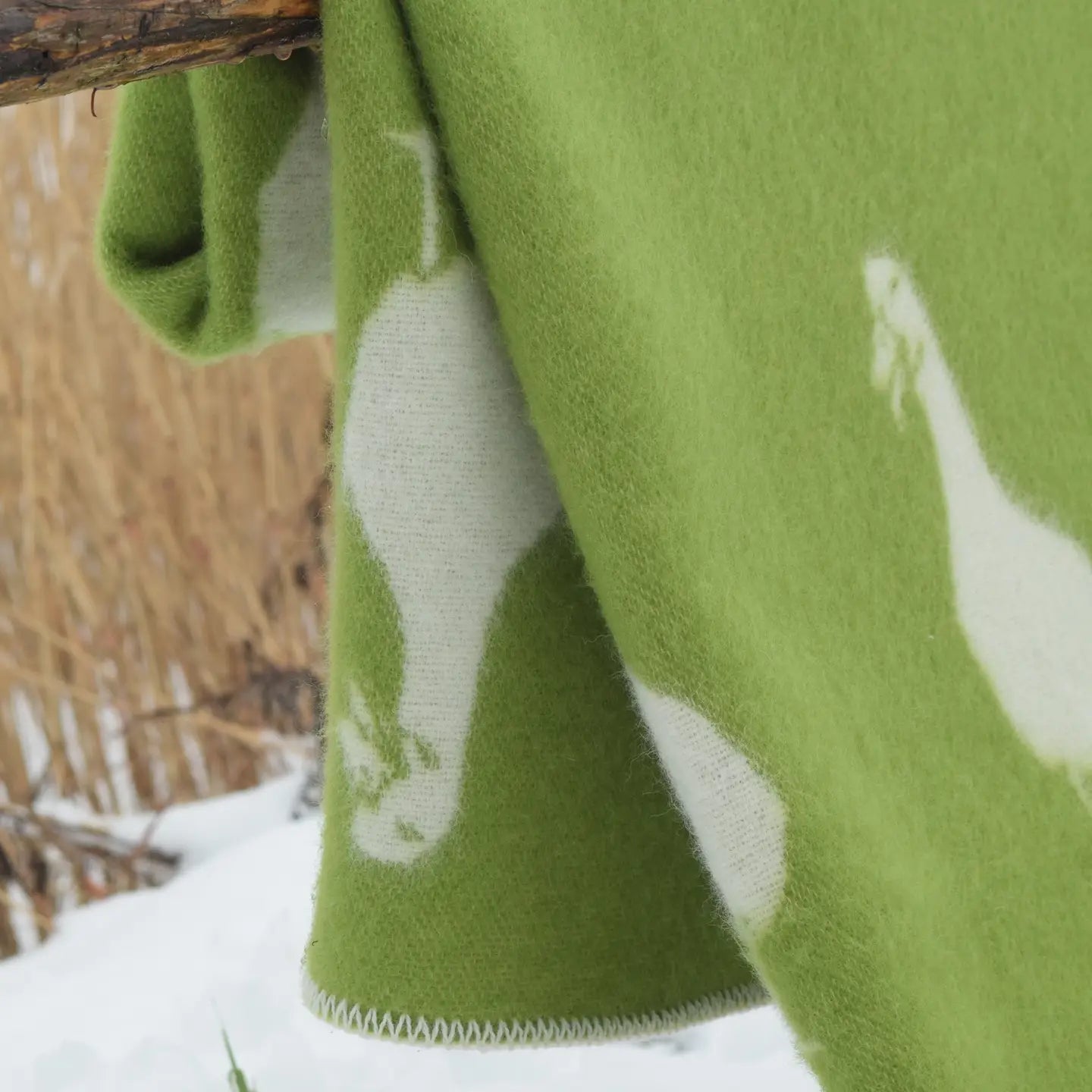 Duck // Wool Cotton Blanket // Green