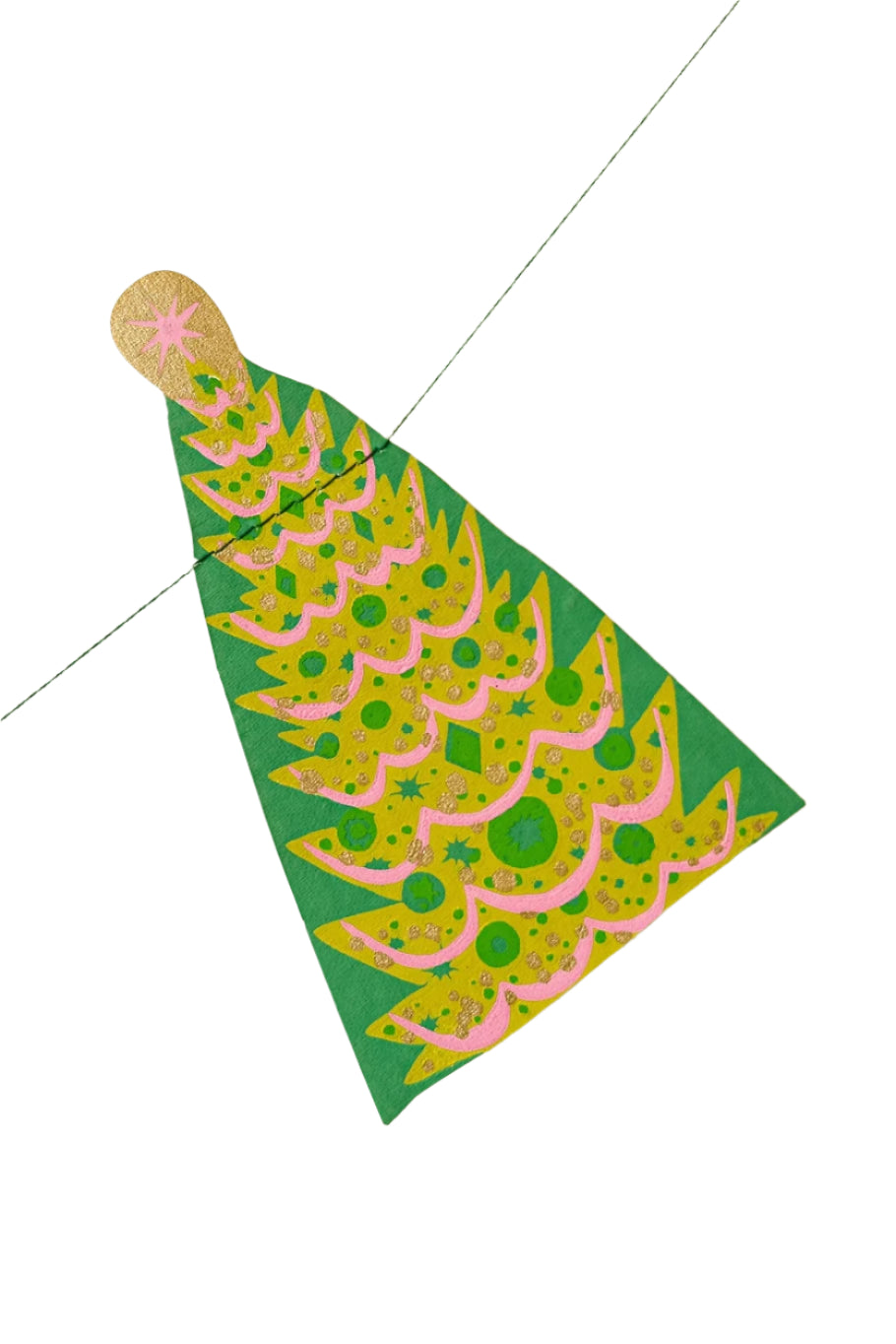 Mid Century Tree Sewn Garland