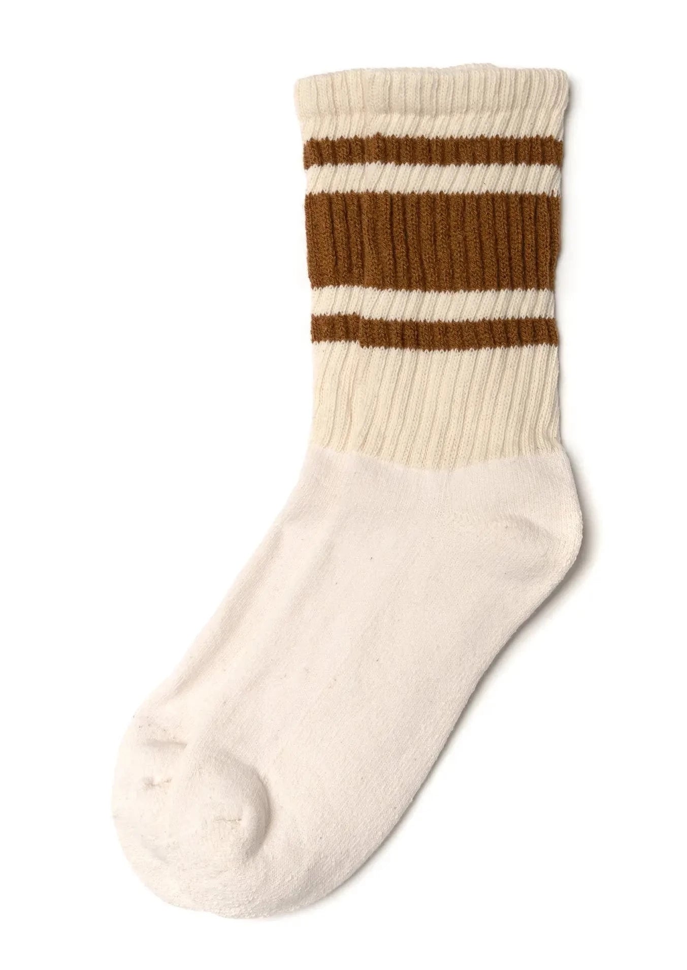 The Mono Stripe Socks // Brown