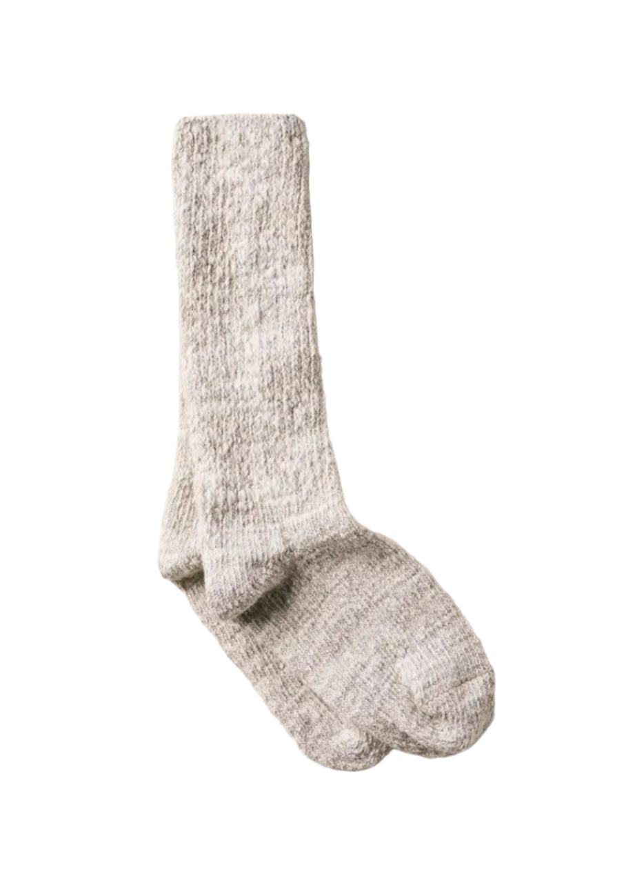 Garabou Organic Cotton Slipper Socks // Natural