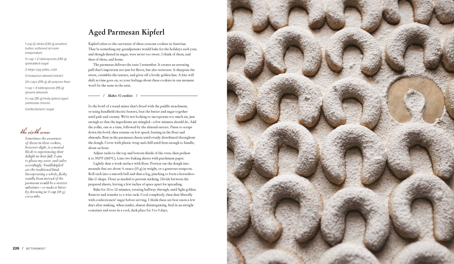 aged parmesan kipferl