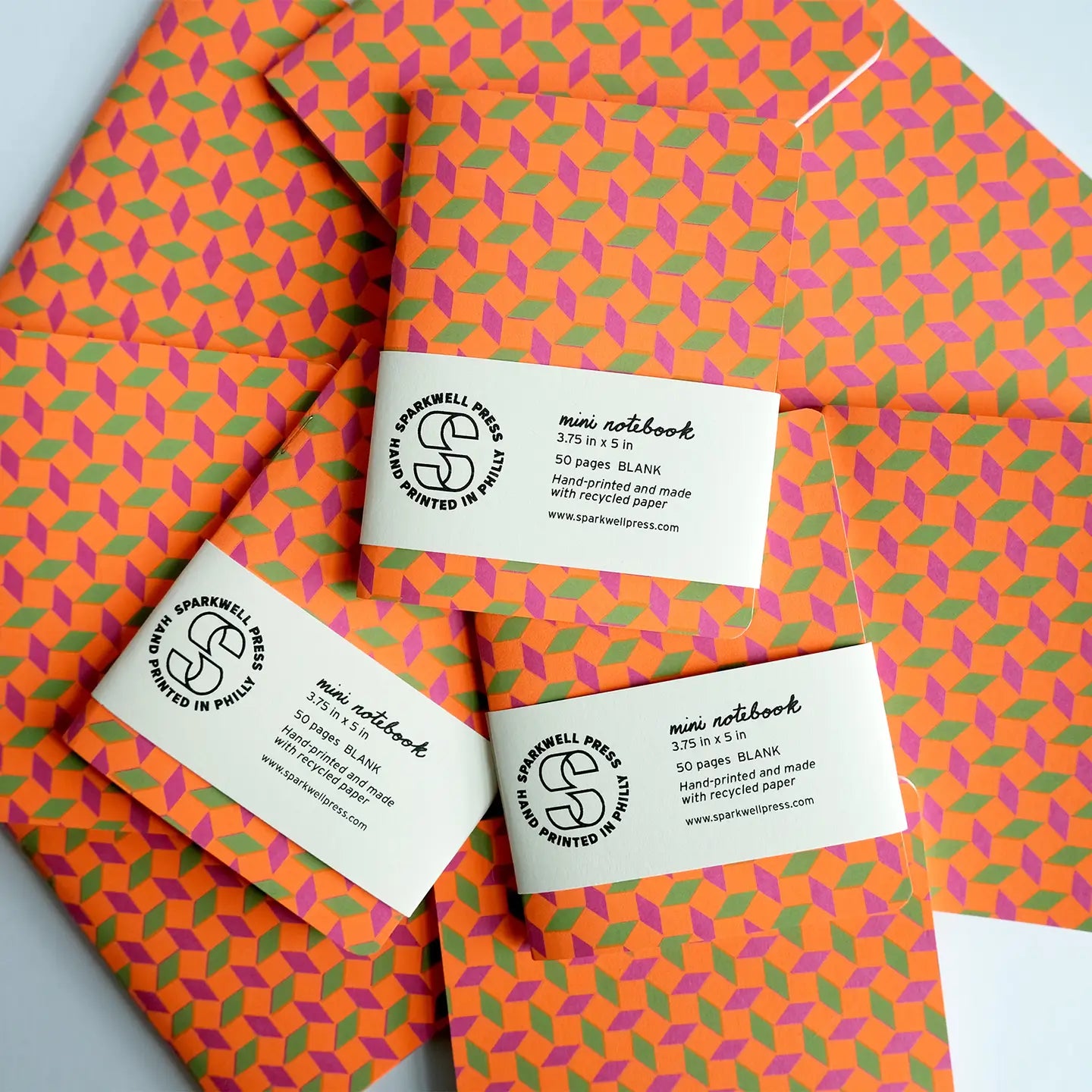 Mini Notebook Box Pattern // Pink