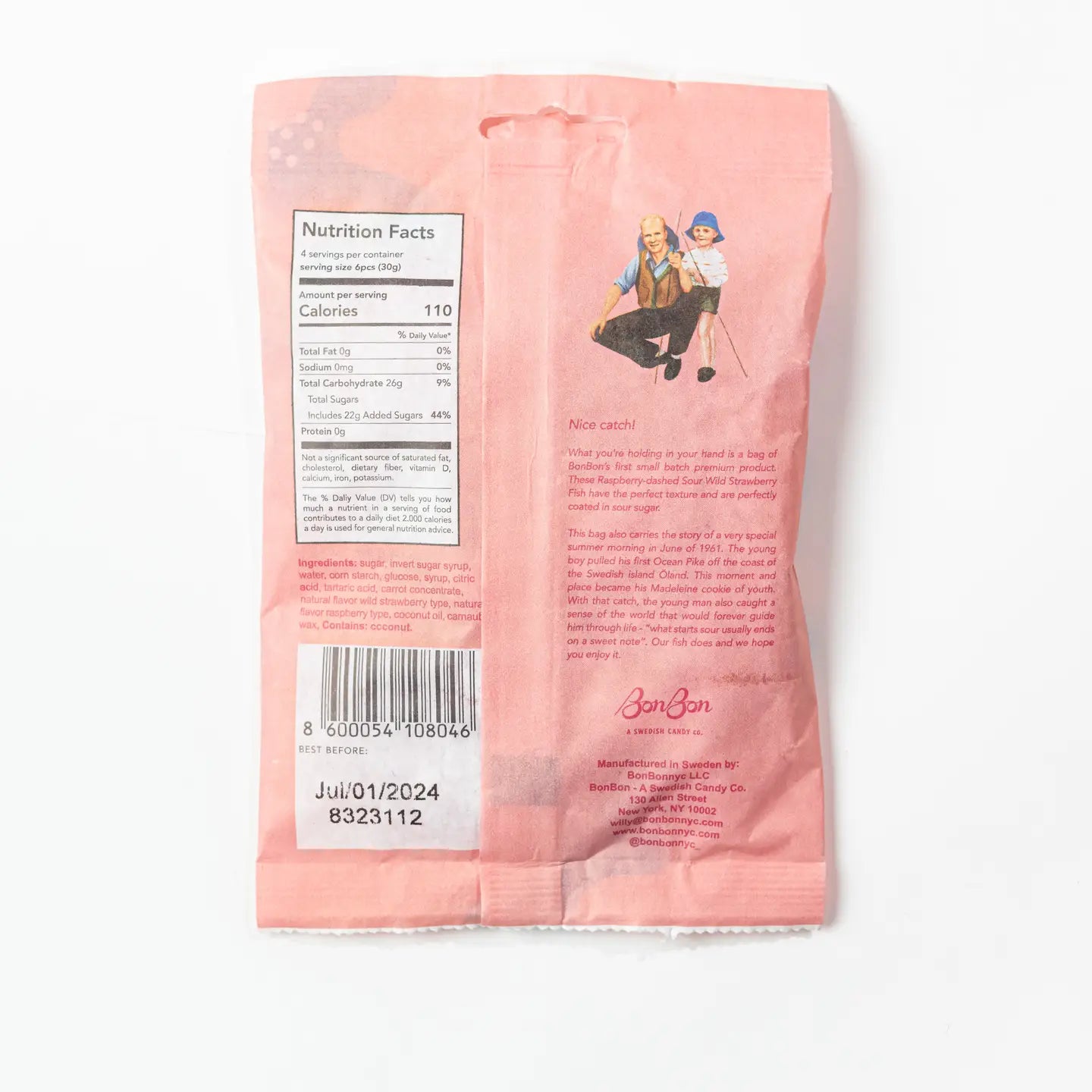 back of package