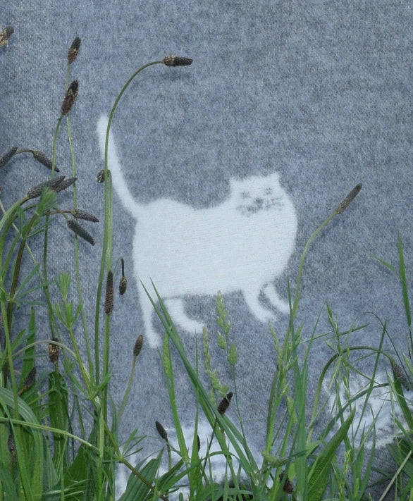Cozy Kitties // Wool + Cotton Blanket