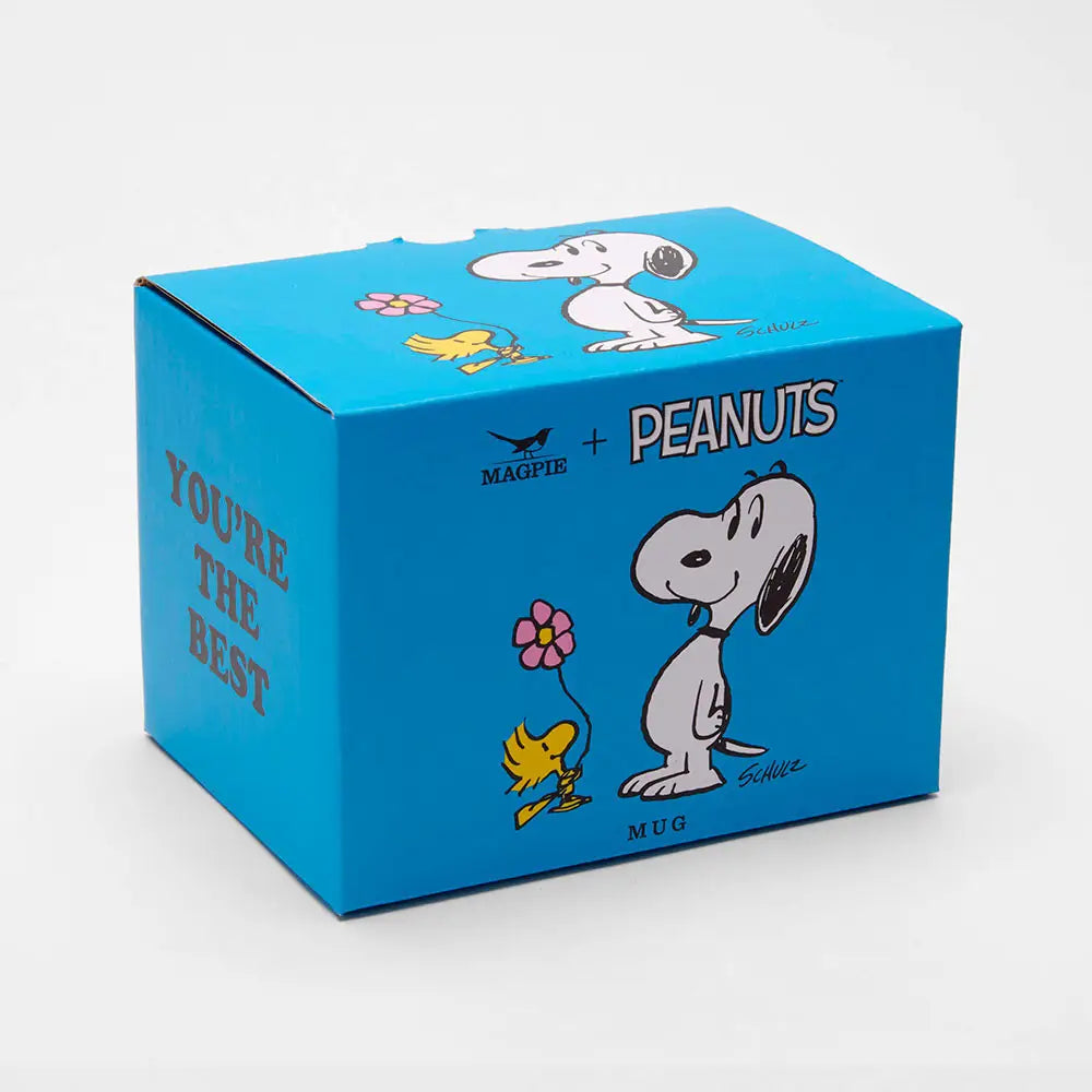 blue box with mug illustration