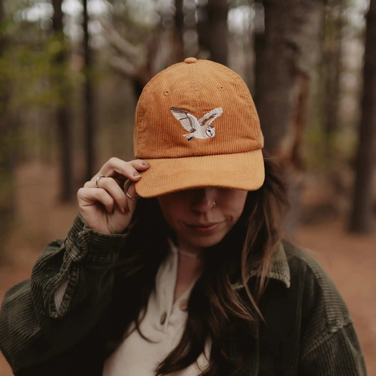 Barn Owl Corduroy Hat // *Pre Order