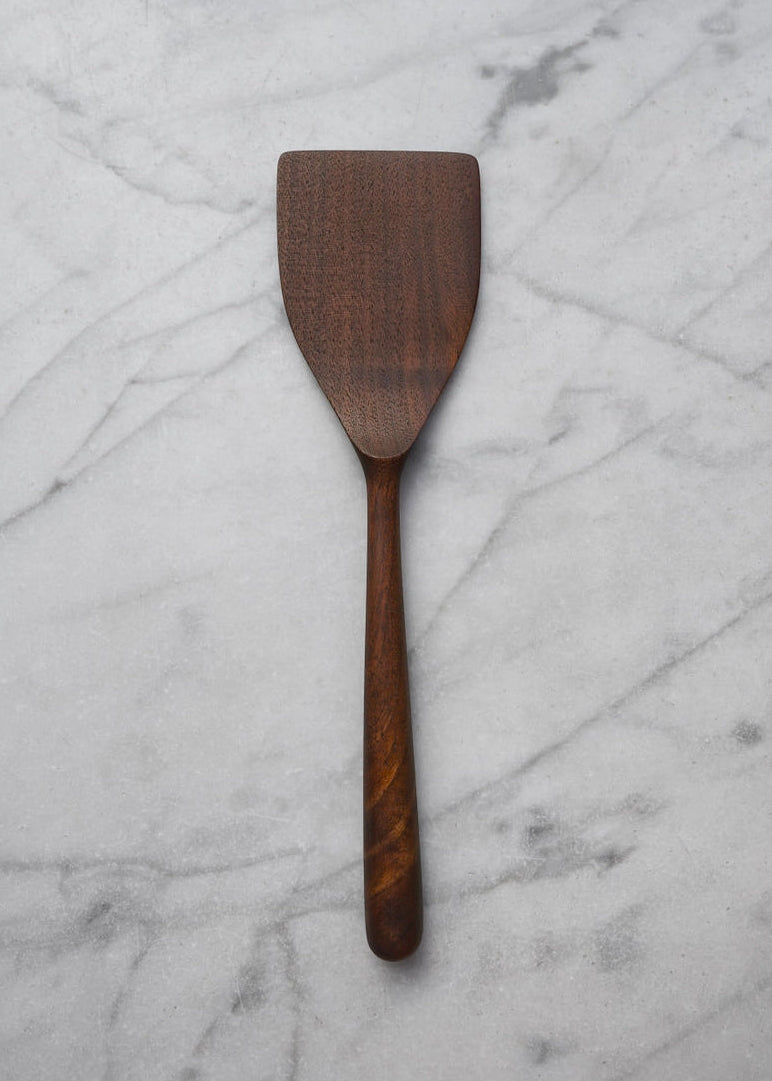 Wide Walnut Flipper Spatula