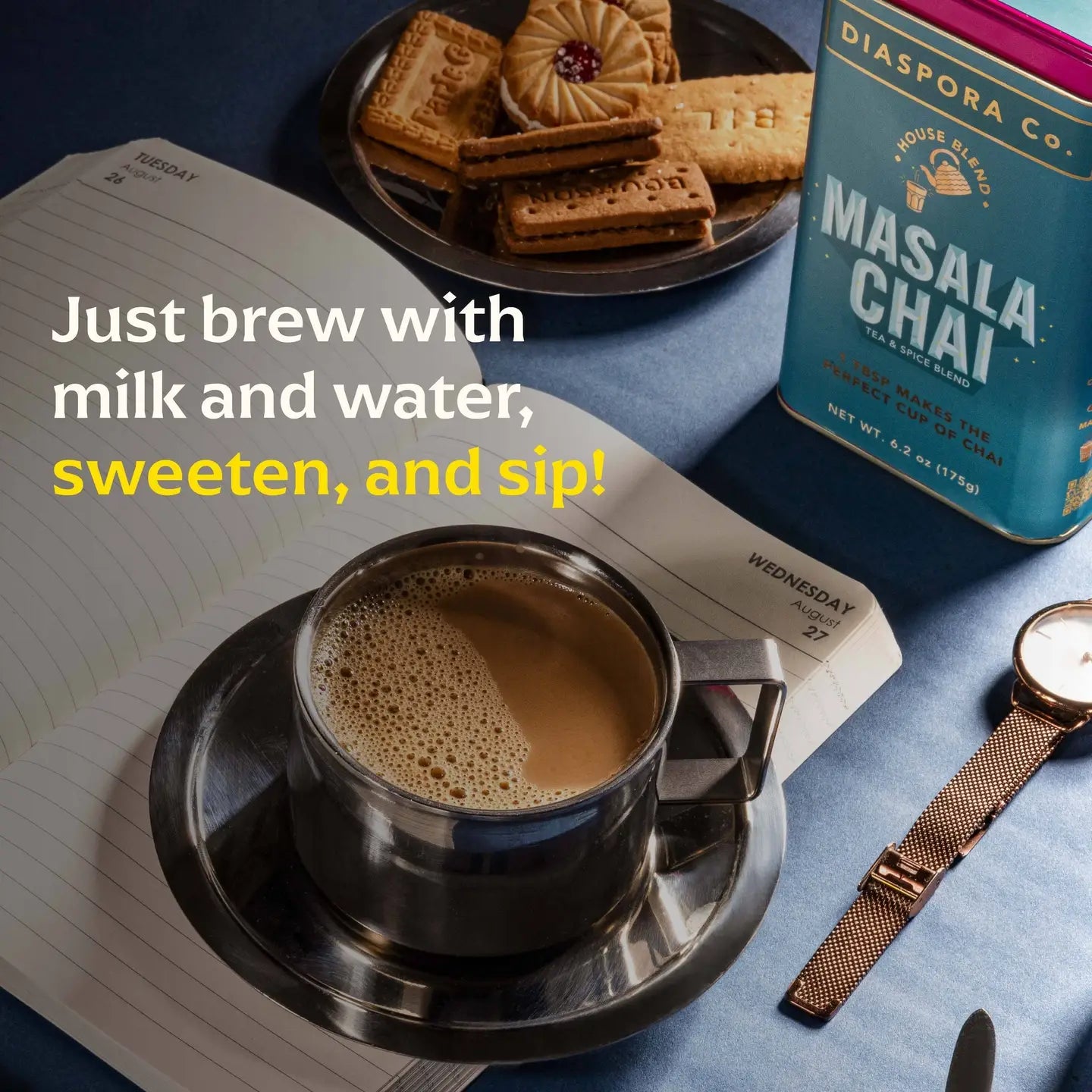 Masala Chai with Black Tea // 6.2 oz Big Tin (unsweetened)