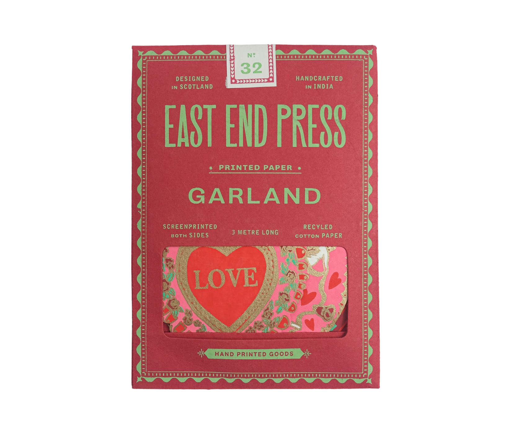 Valentine's Sewn Garland