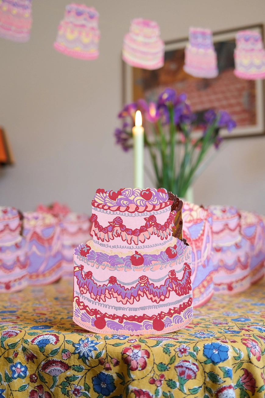 Birthday Cake Concertina Garland