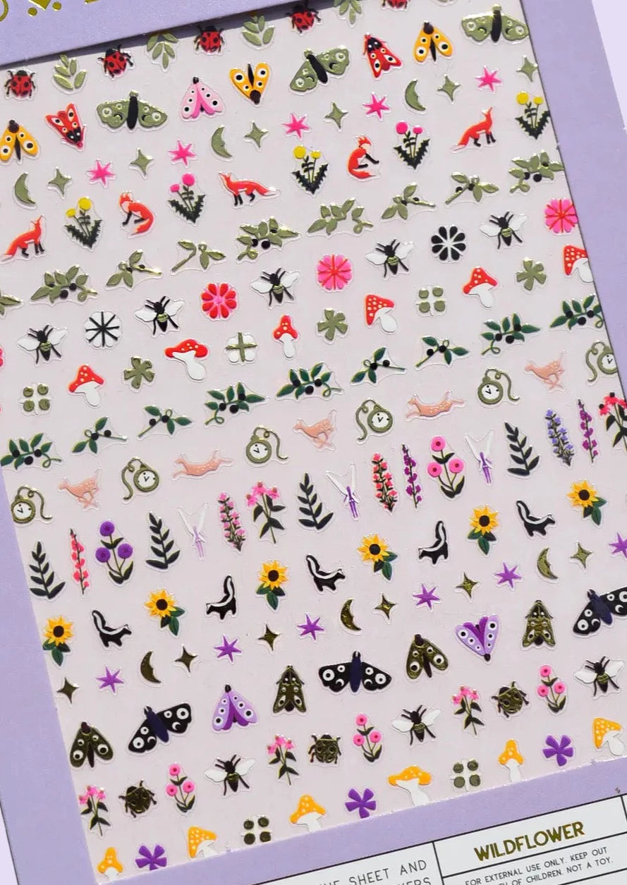 Nail Art Stickers // Wild Flower