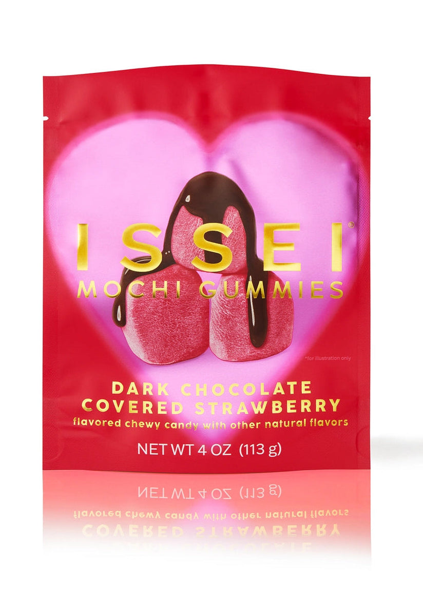Mochi Gummies // Valentine's Day Dark Chocolate Strawberry // 4 oz