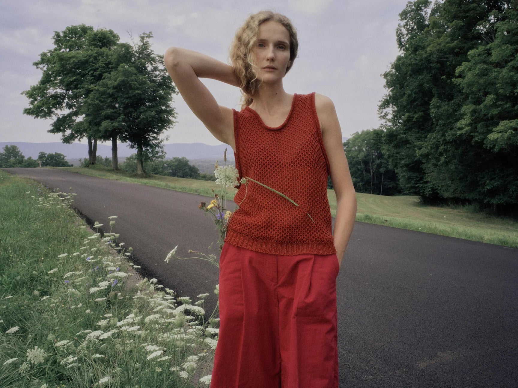 Linen Tank // Brick