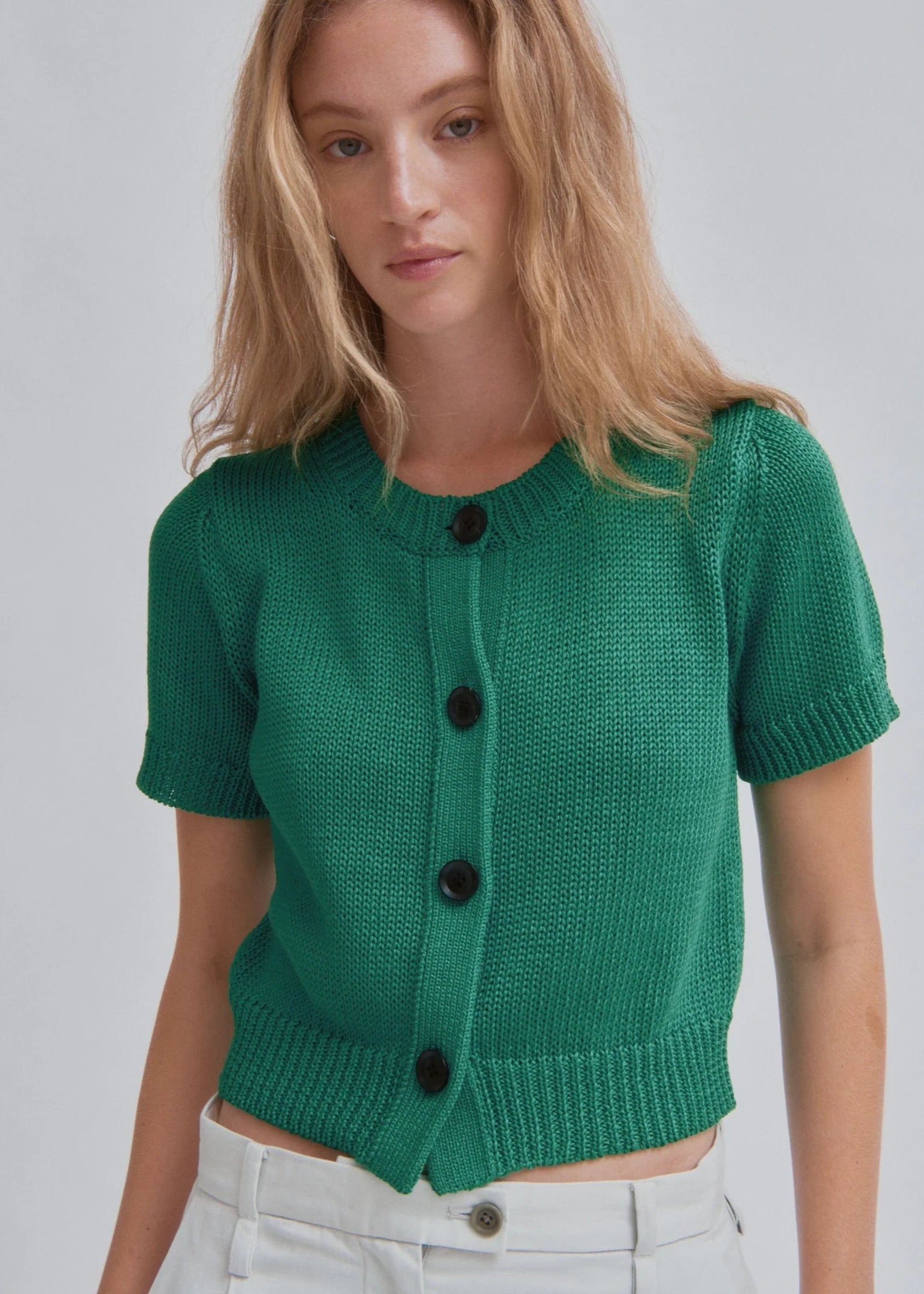 Cardigan Pullover // Green