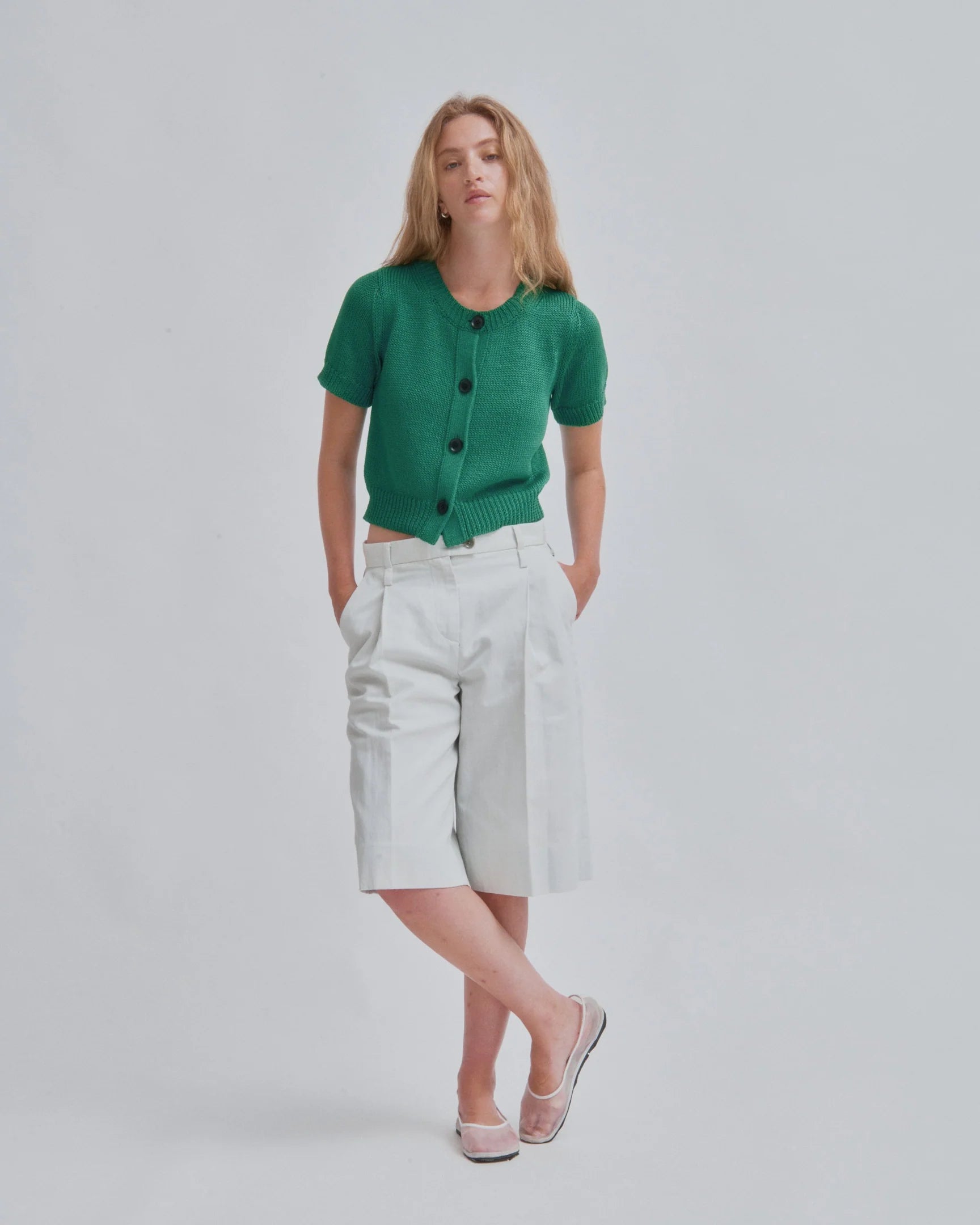 Cardigan Pullover // Green