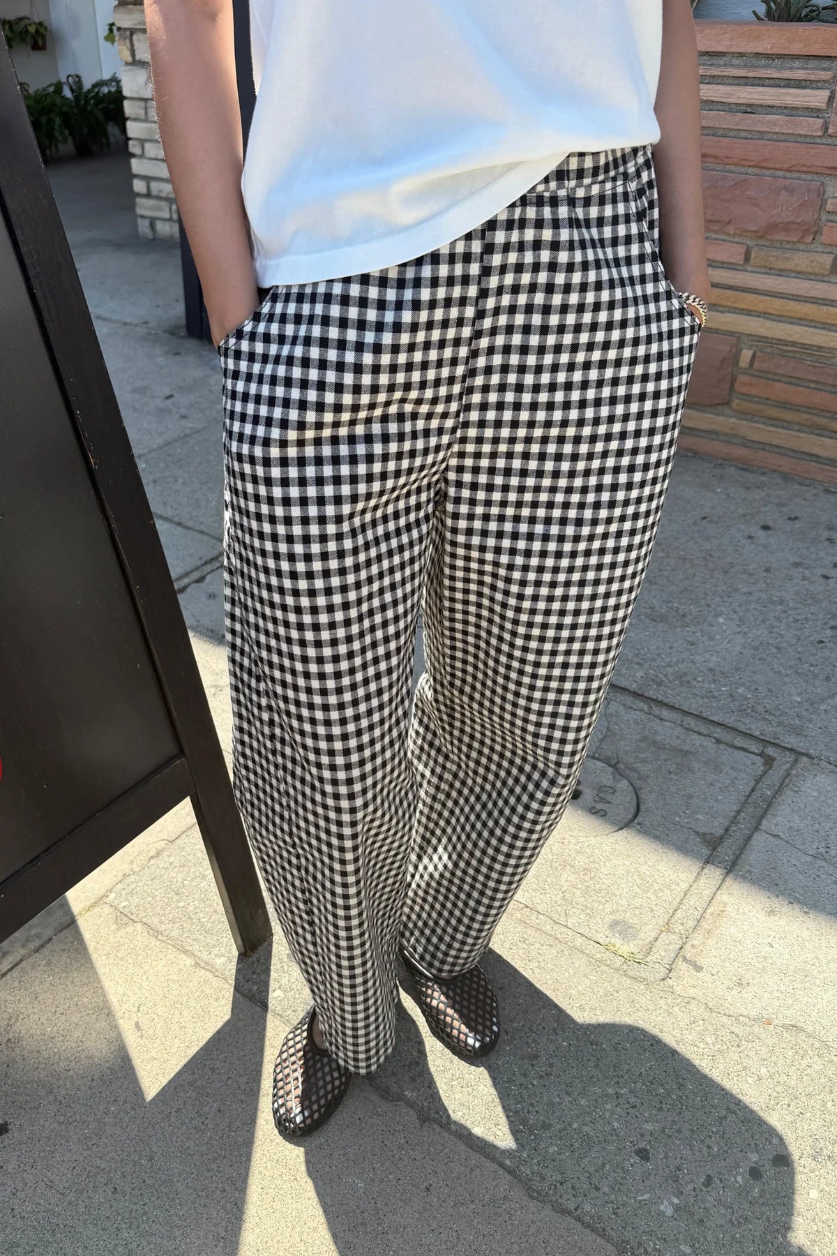 Arc Pants // Black Gingham