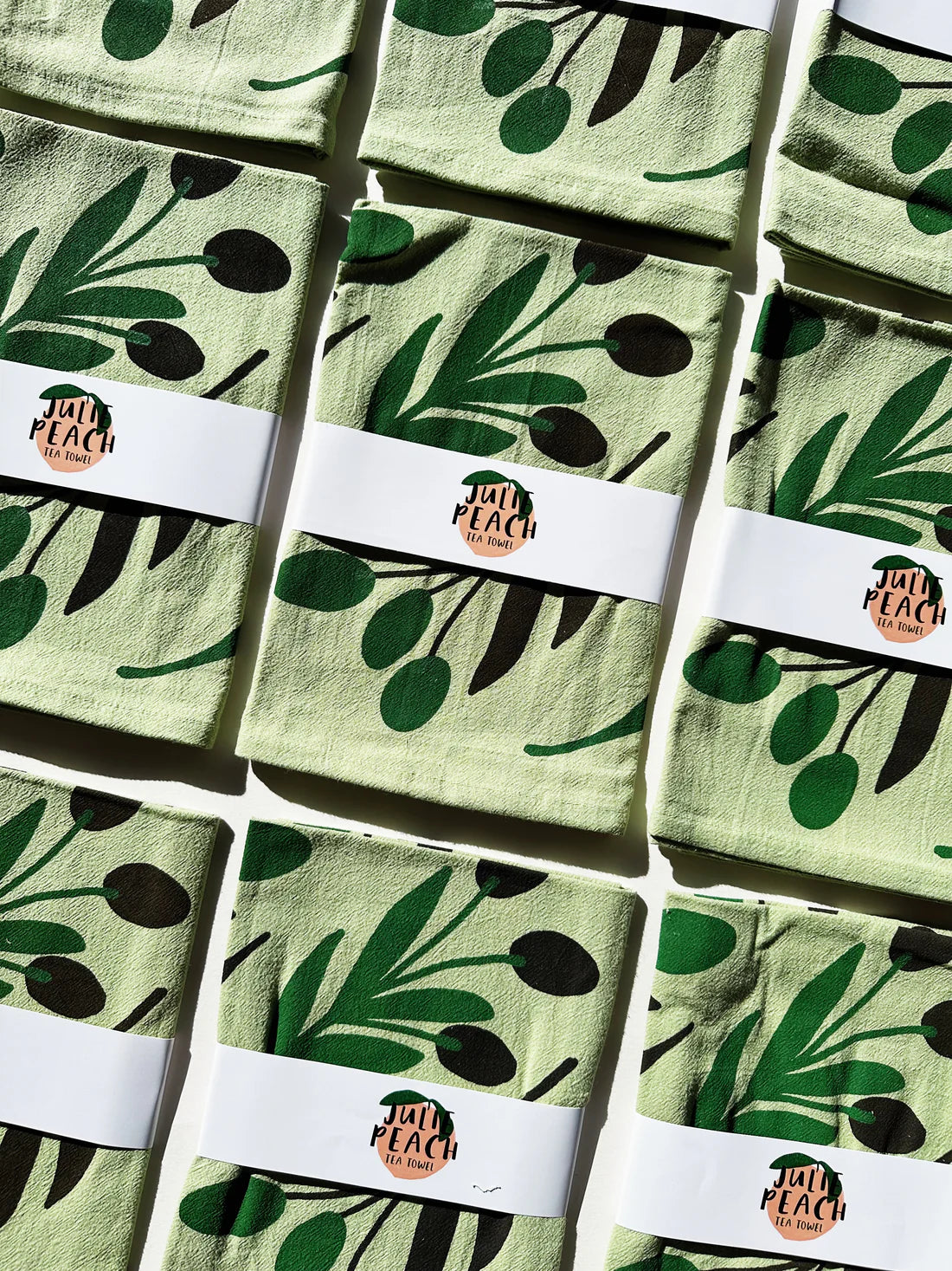 Olive Toss Tea Towel