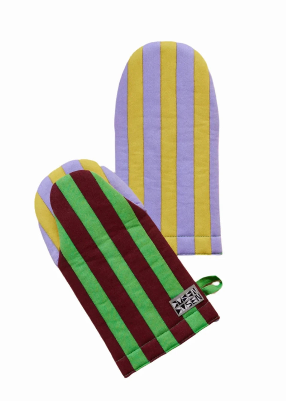 Striped Oven Mitt // Jalepeno