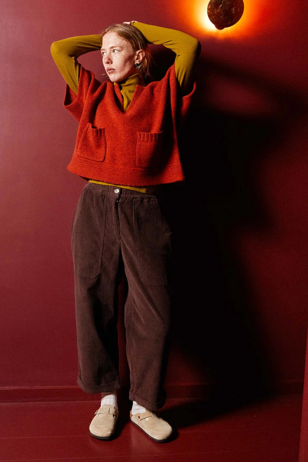 Bucket Crop Trouser // Umber