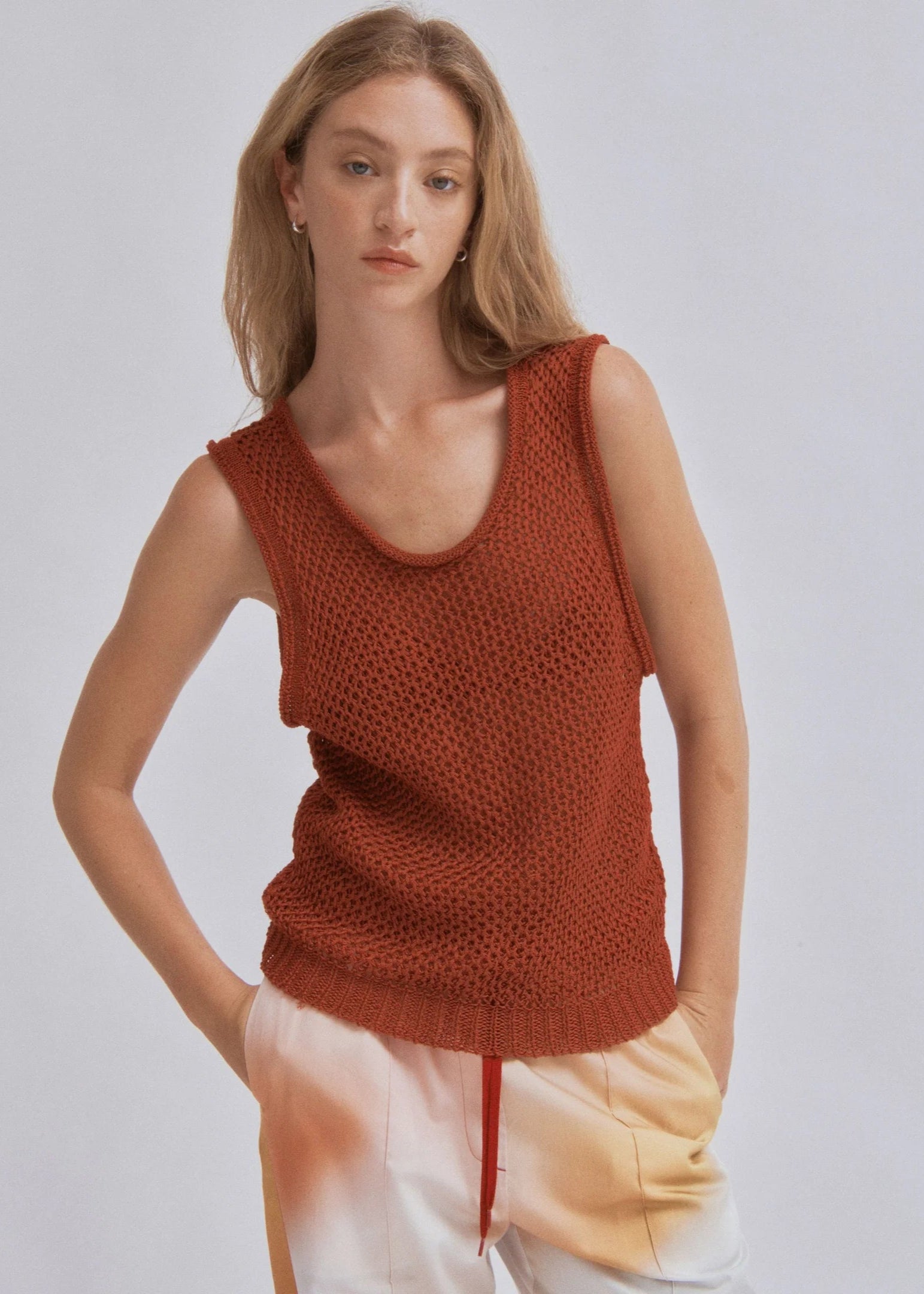 Linen Tank // Brick
