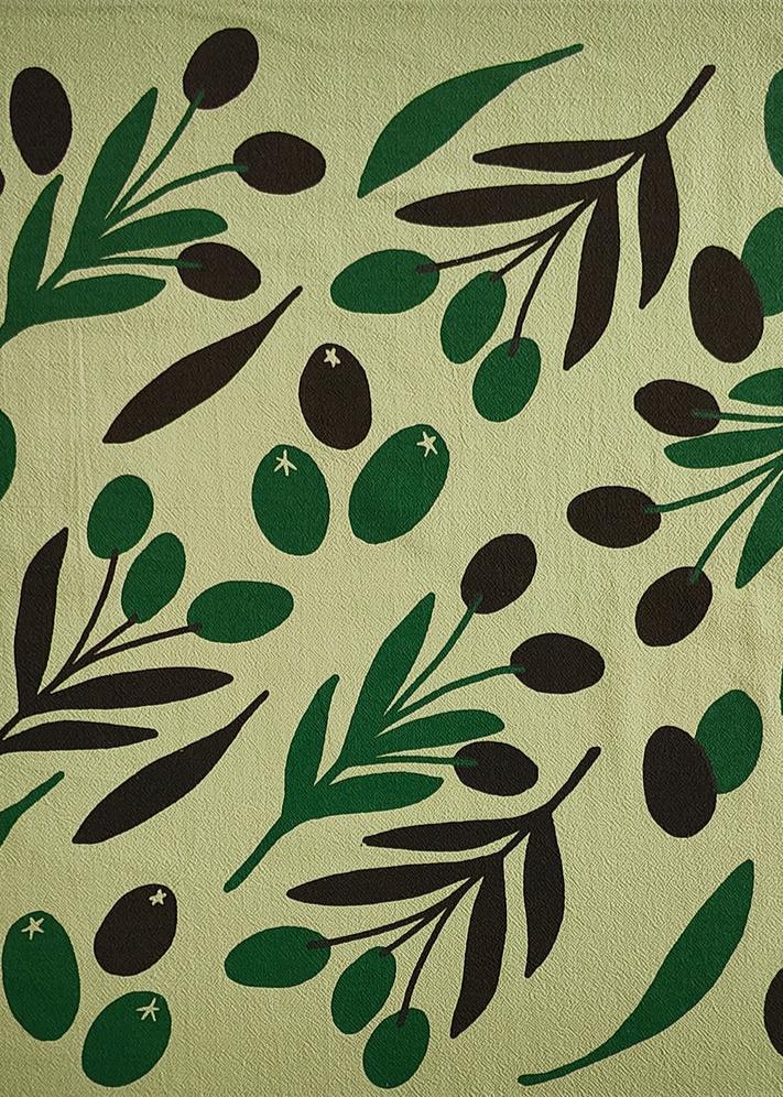 Olive Toss Tea Towel