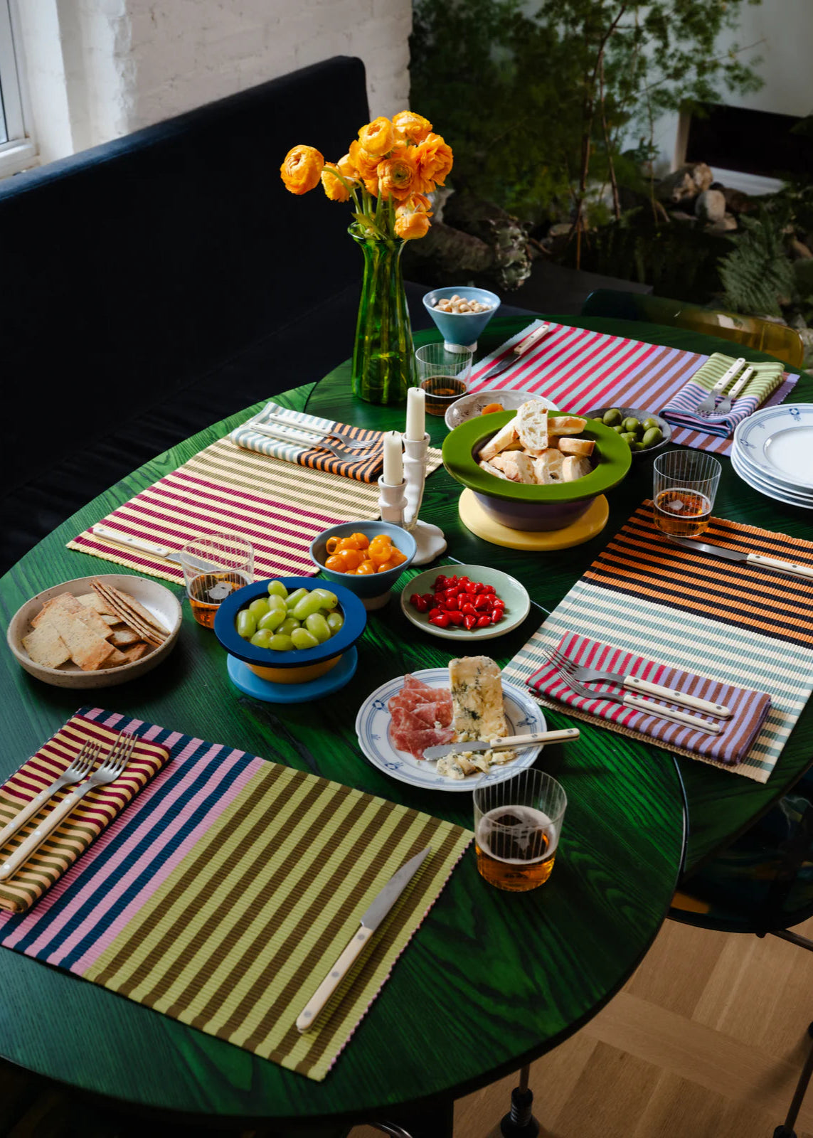 Duo Striped Placemats // Set of 4 // In-Store Pick Up Only