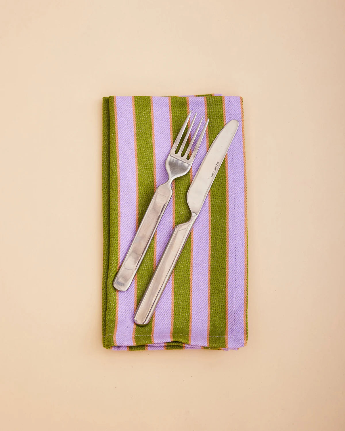 Herb Stripe Napkins // Set of 4