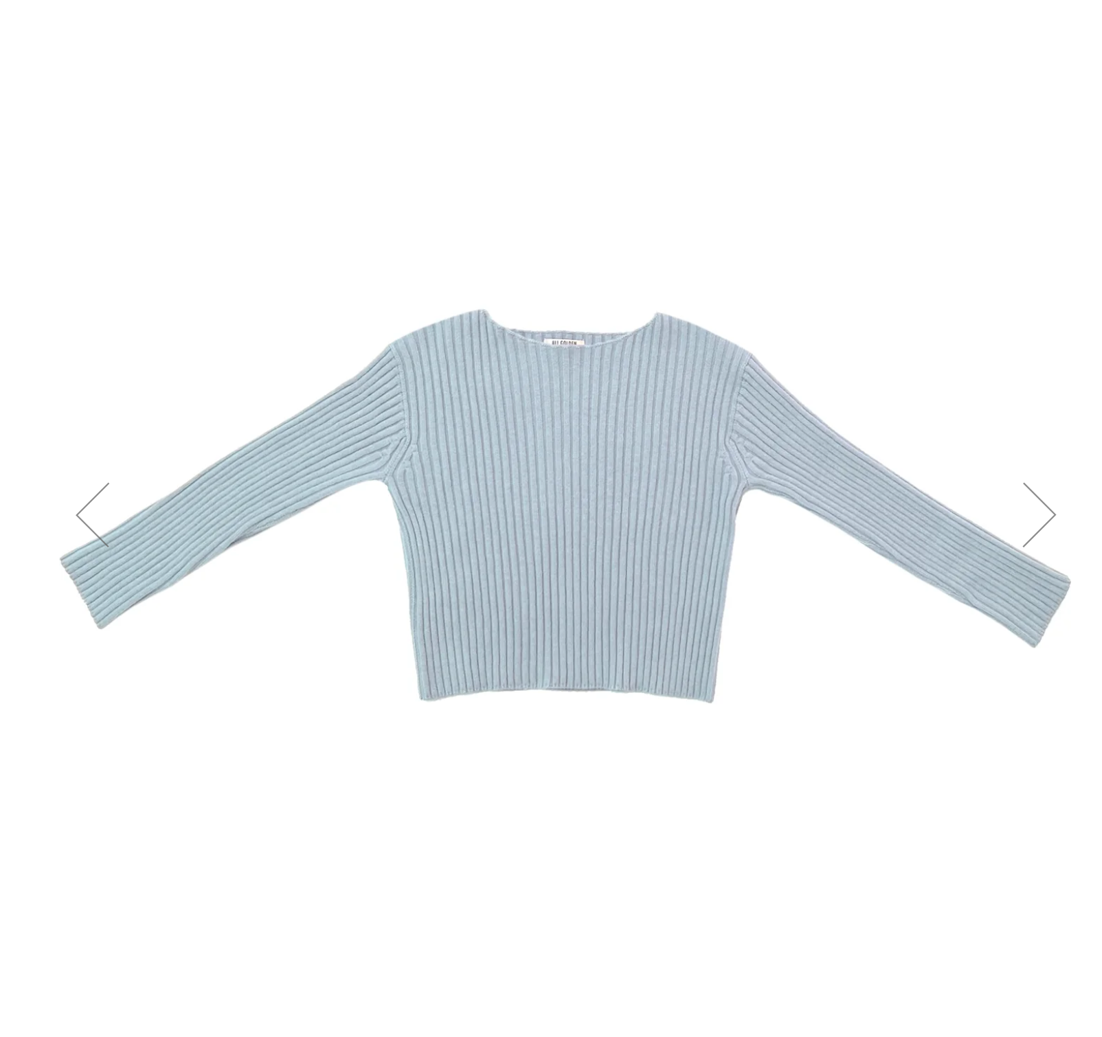 Merino Ribbed Sweater // Mist