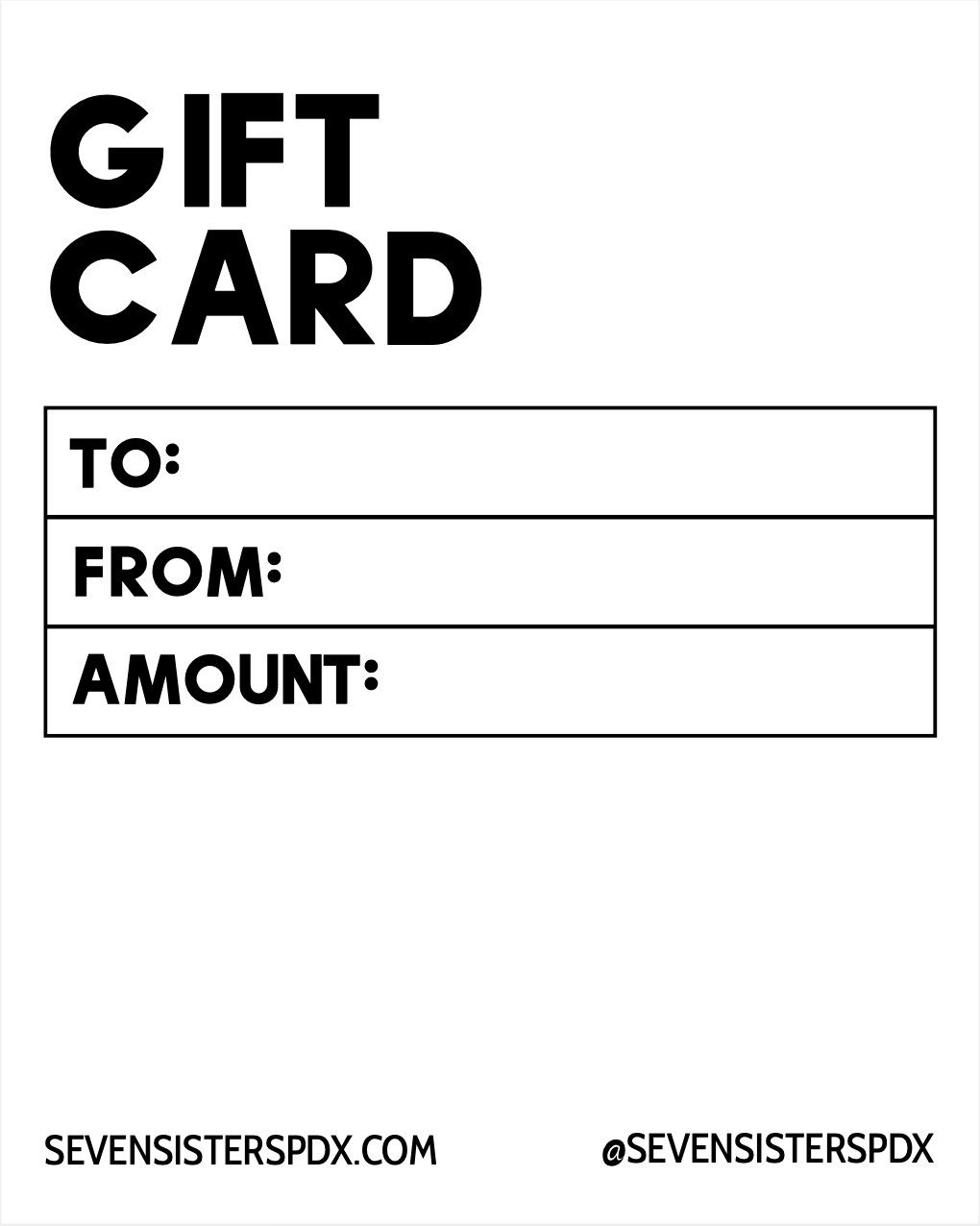 Gift Certificate