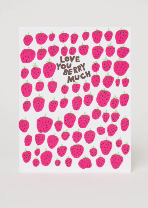 Love You Berry Much // Greeting Card