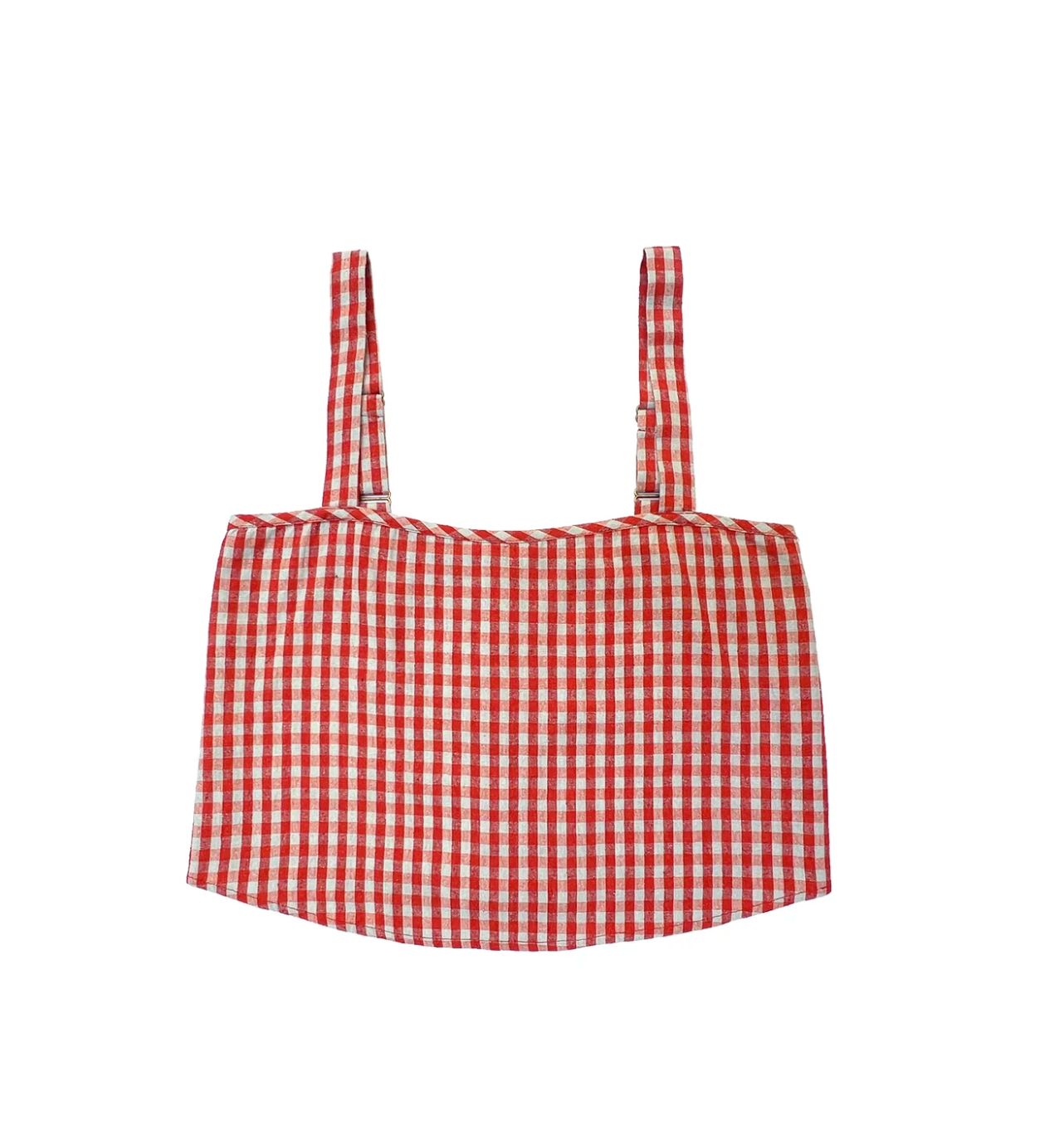 Button Back Tank // Poppy + Ice Gingham