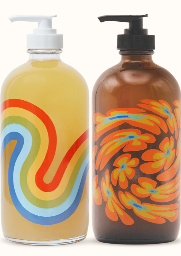 Mind and Body Wash // Refillable Glass Bottle