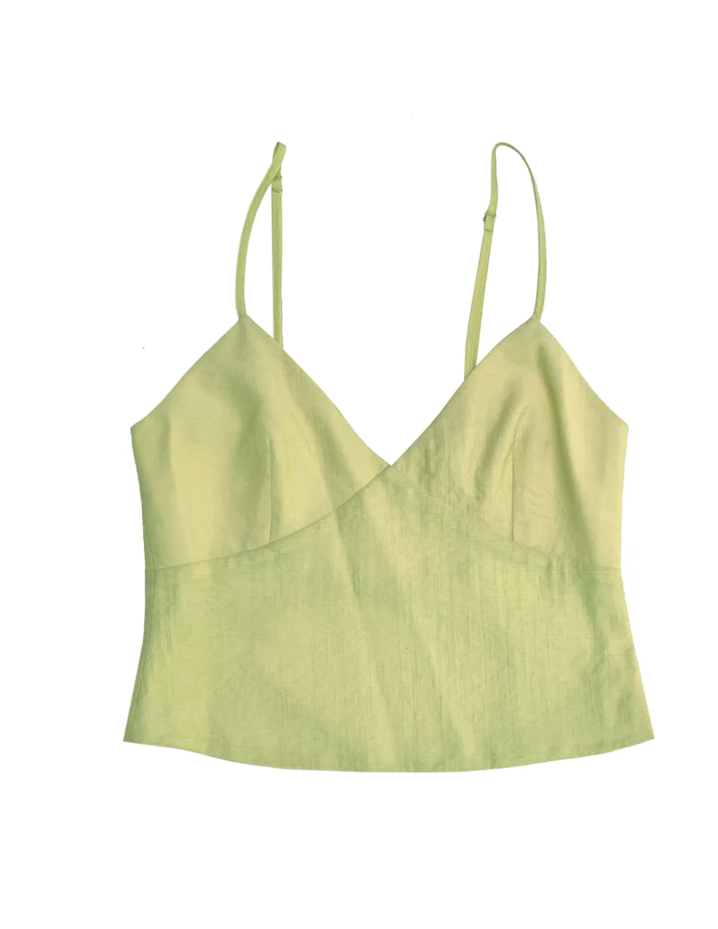 Tie Back Top // Muted Lime