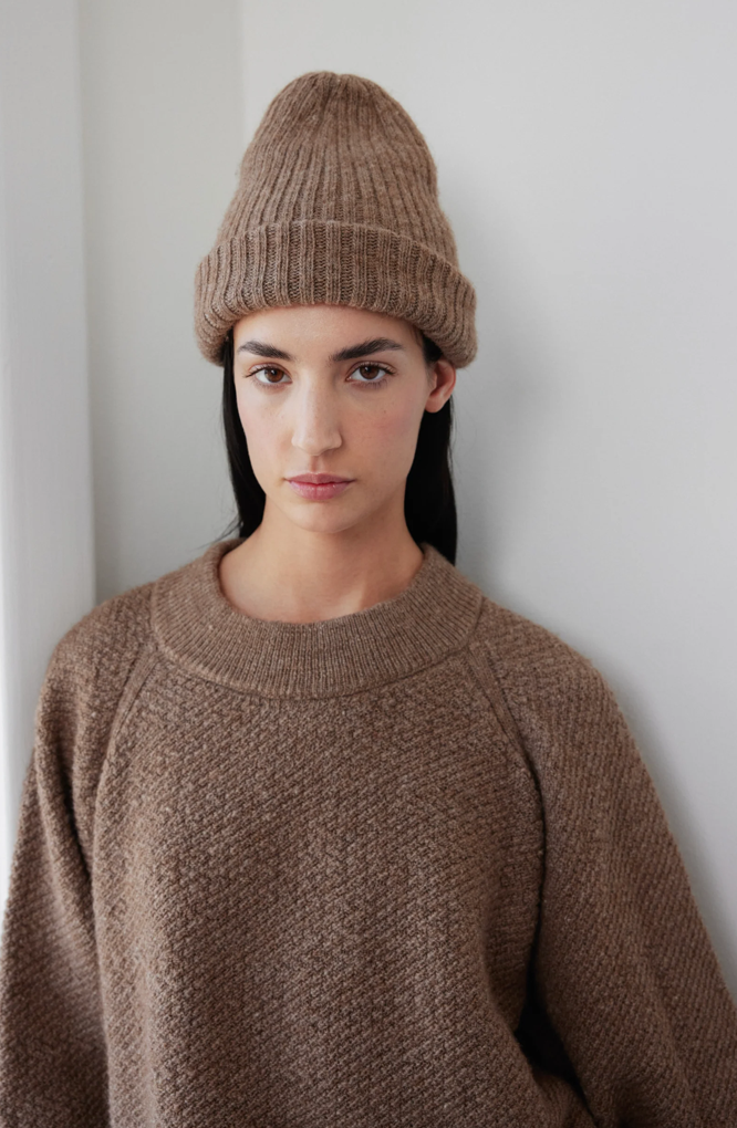 Skinny Rib Hat // Earth