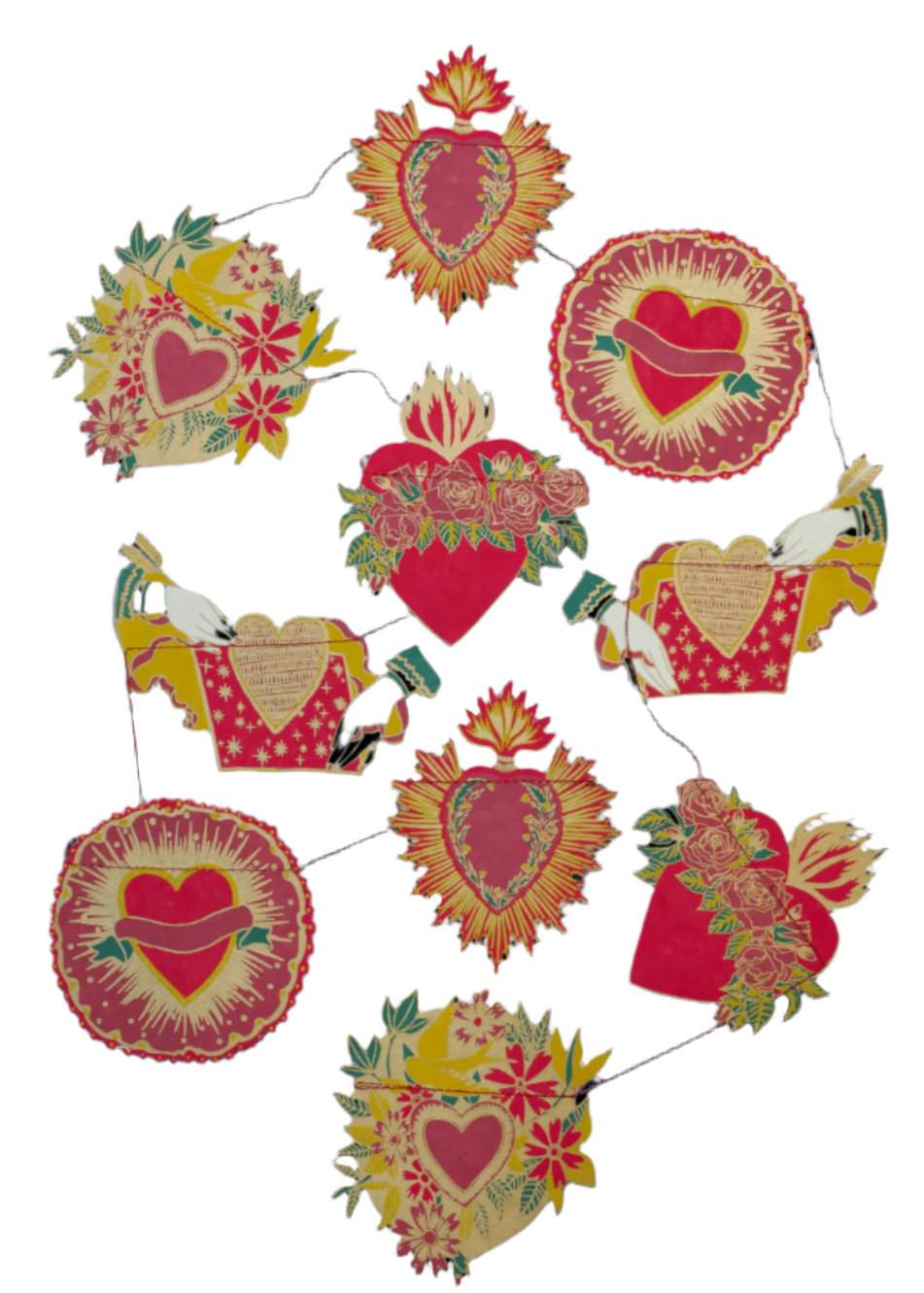 Hearts Sewn Garland