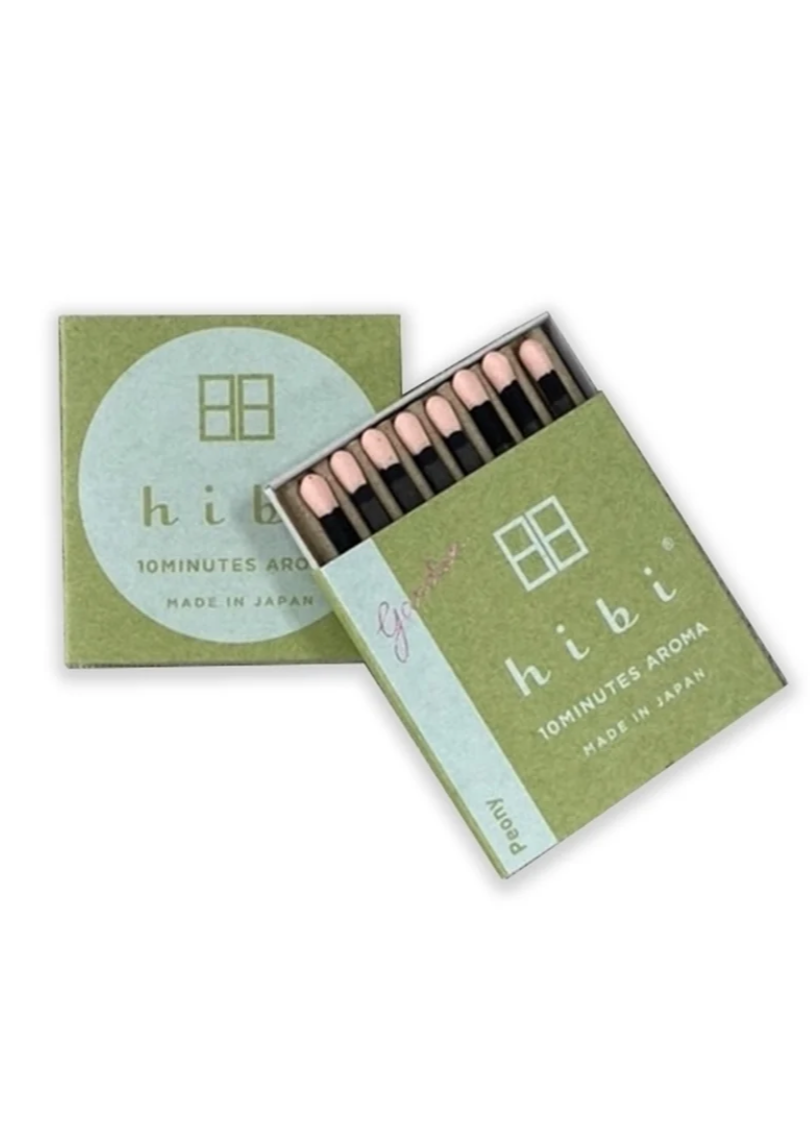 Hibi Match // Box of 8 Incense Matches // Peony