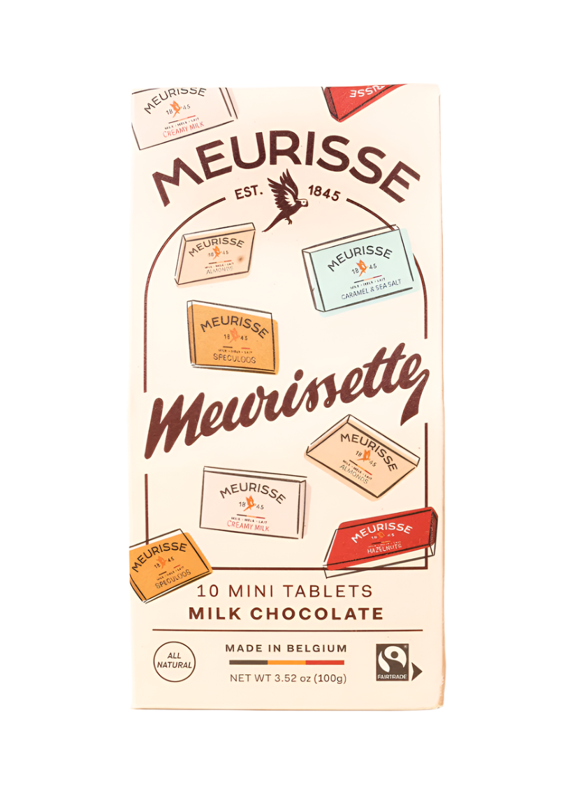 Meurissette Chocolate Bars // Milk Chocolate // 10 Mini Tablets