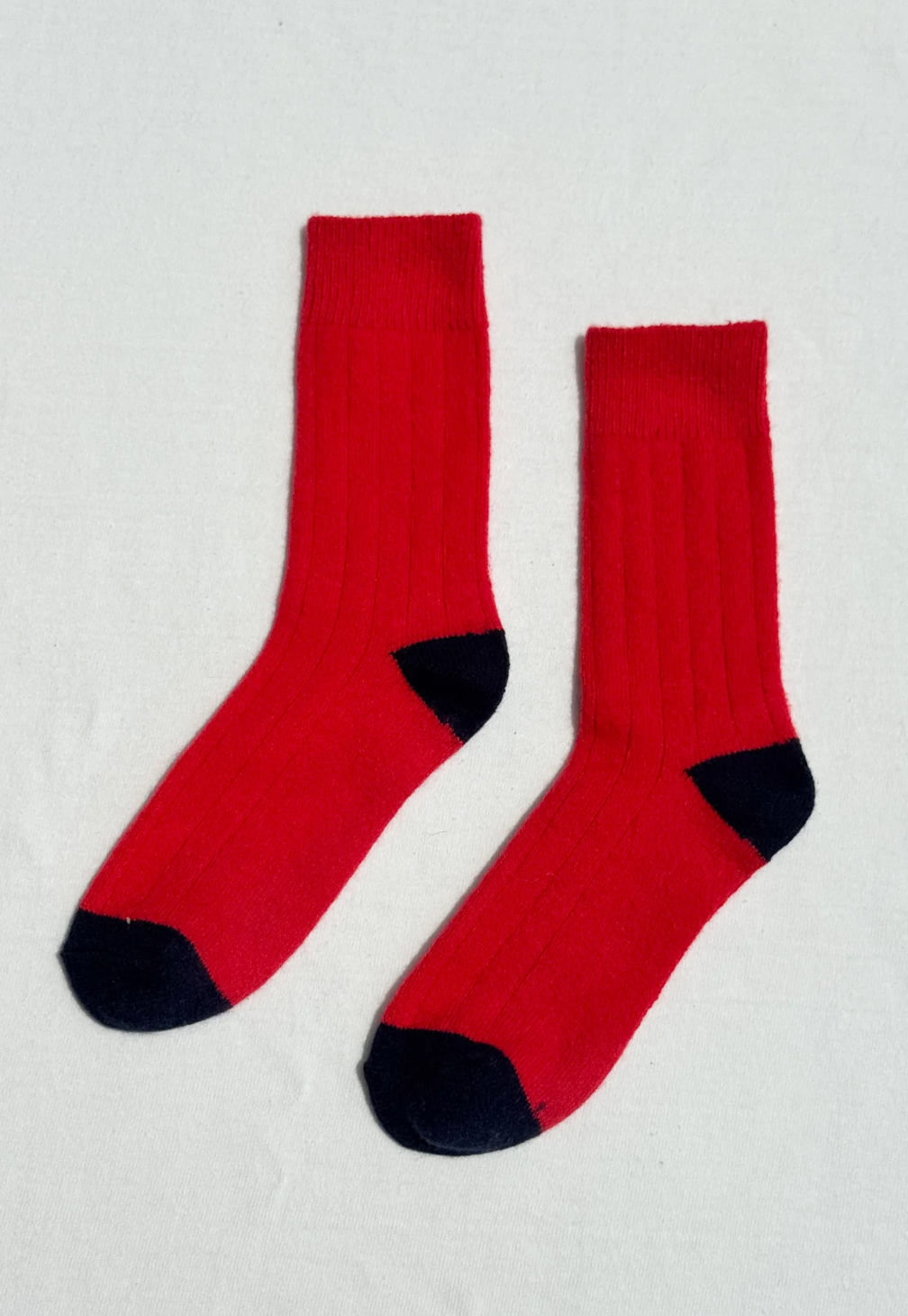 Cashmere Socks // Poppy Red