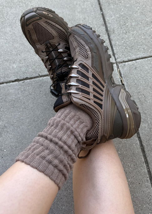 Ballet Socks // Mocha Mousse